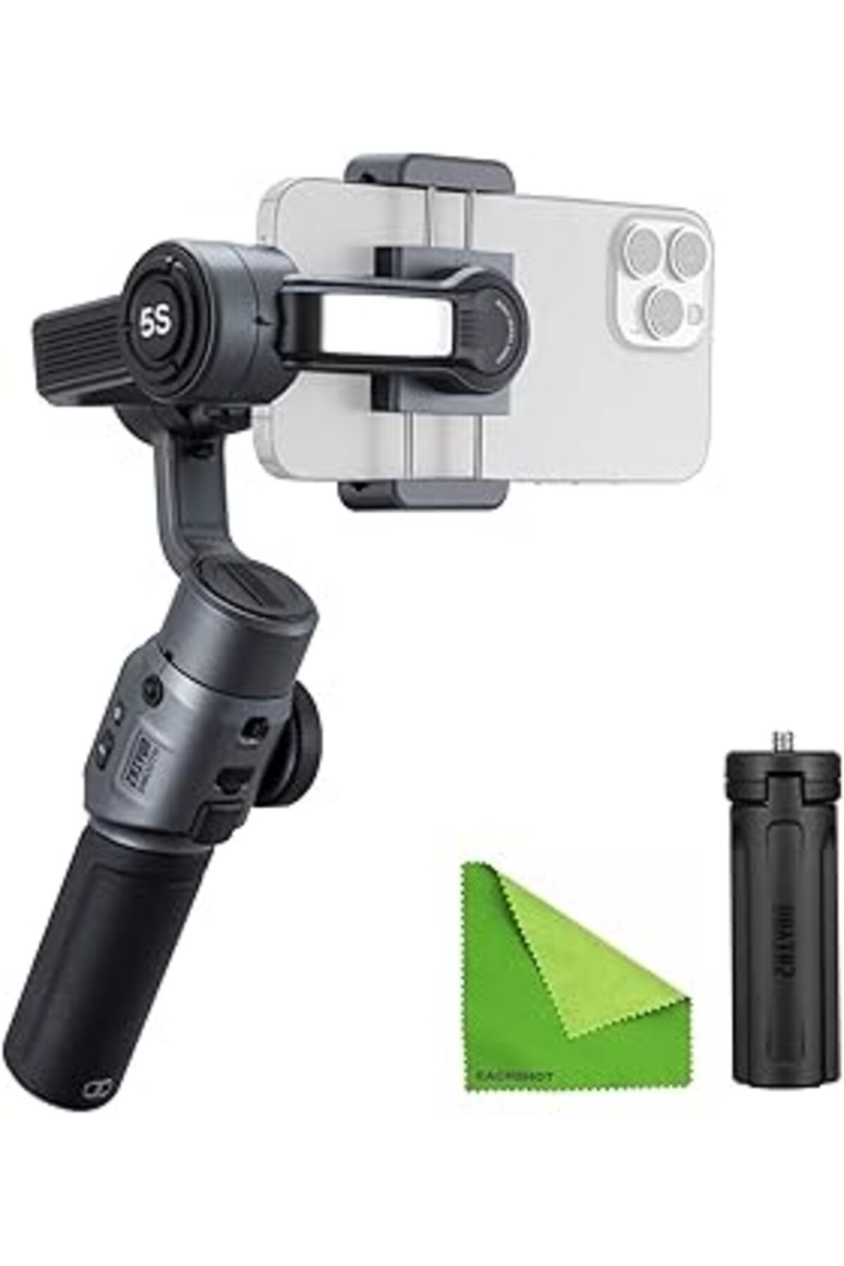 NETWORK ART Zhiyun Zhi Yun Smooth-5 S Gri Cep Telefon Sabitleyici 3 Eksenli Gimbal