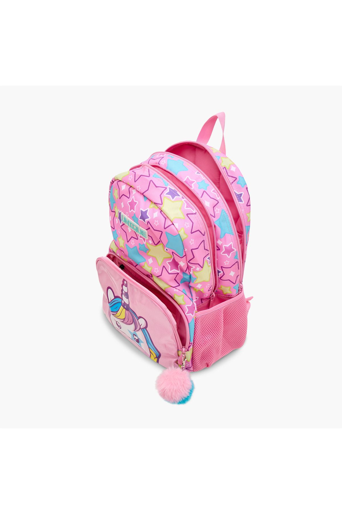 Unique--O Unicorn Print Backpack with Adjustable Straps and Zip Closure - 30x19x45 cms 8