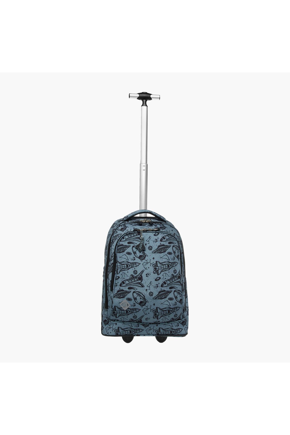 ST Right-St.Right Space Print 18-inch Trolley Bag with Retractable Handle and Zip Closure - 32x25x47 cms 2