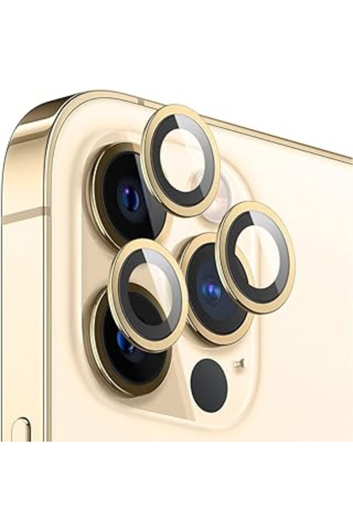 NETWORK ART Minesk İphone 13/13 Mini Uyumlu Alüminyum Alaşım Çerçeveli Tempered Glass Kamera Lens Koruyucu Kırı