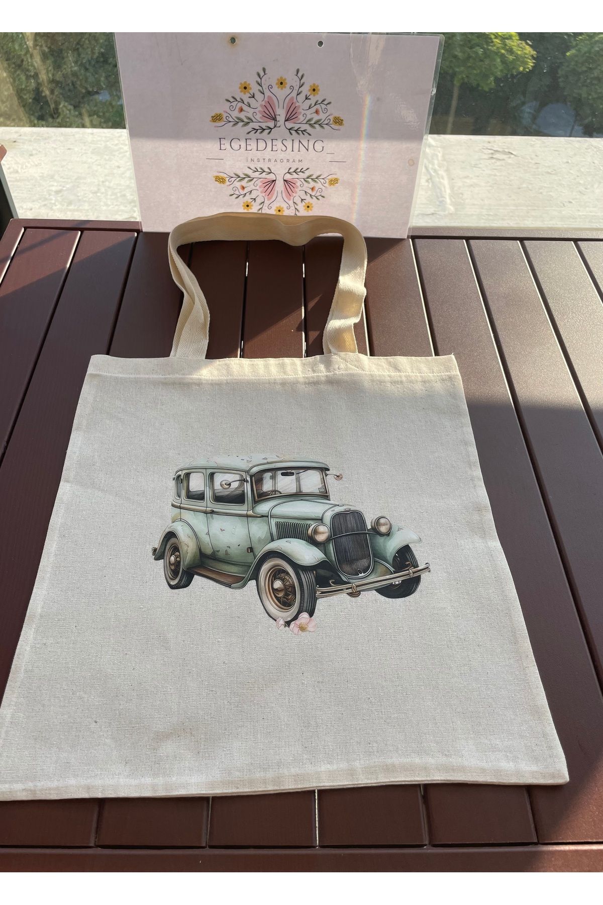 EGE DESIGN Baskılı Bez Çanta 30x40 Cm