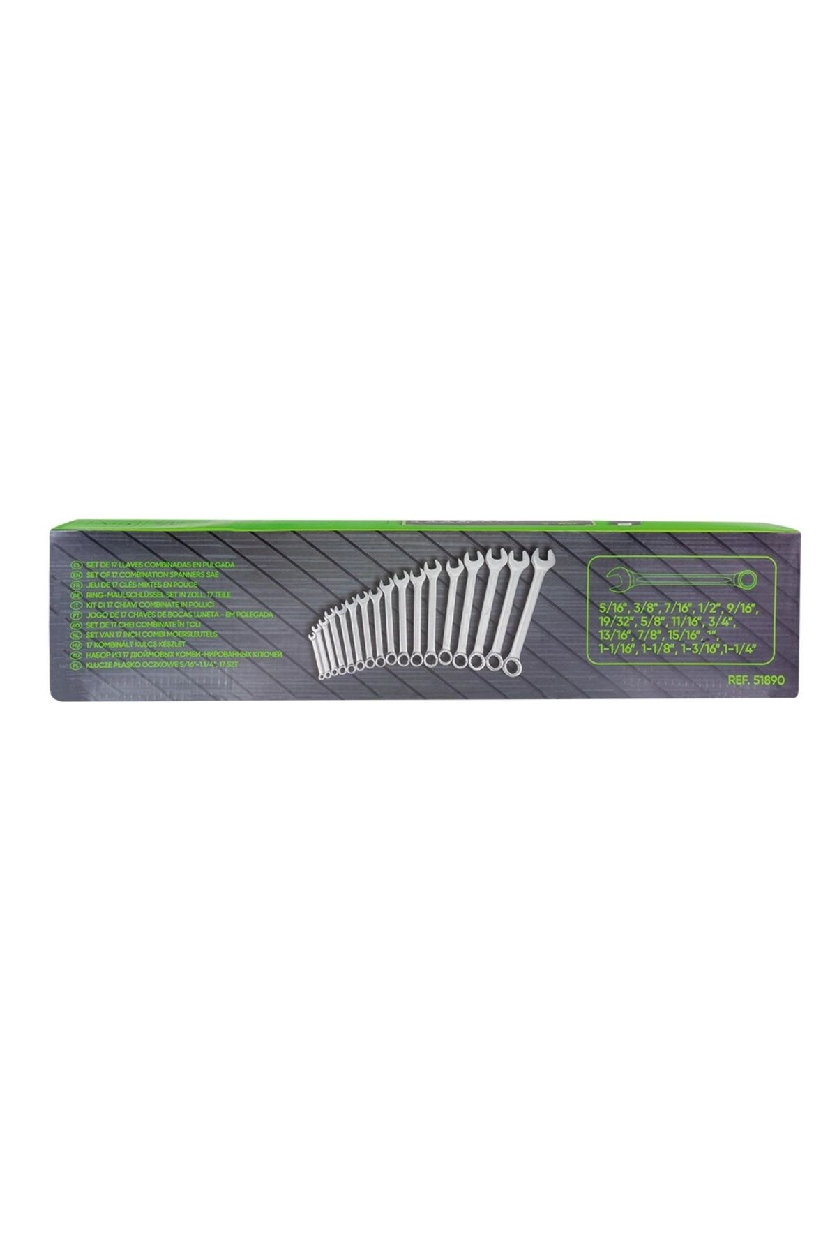 JBM-SET OF 17 COMBINATION WRENCHES IN SHEETS JBM 4