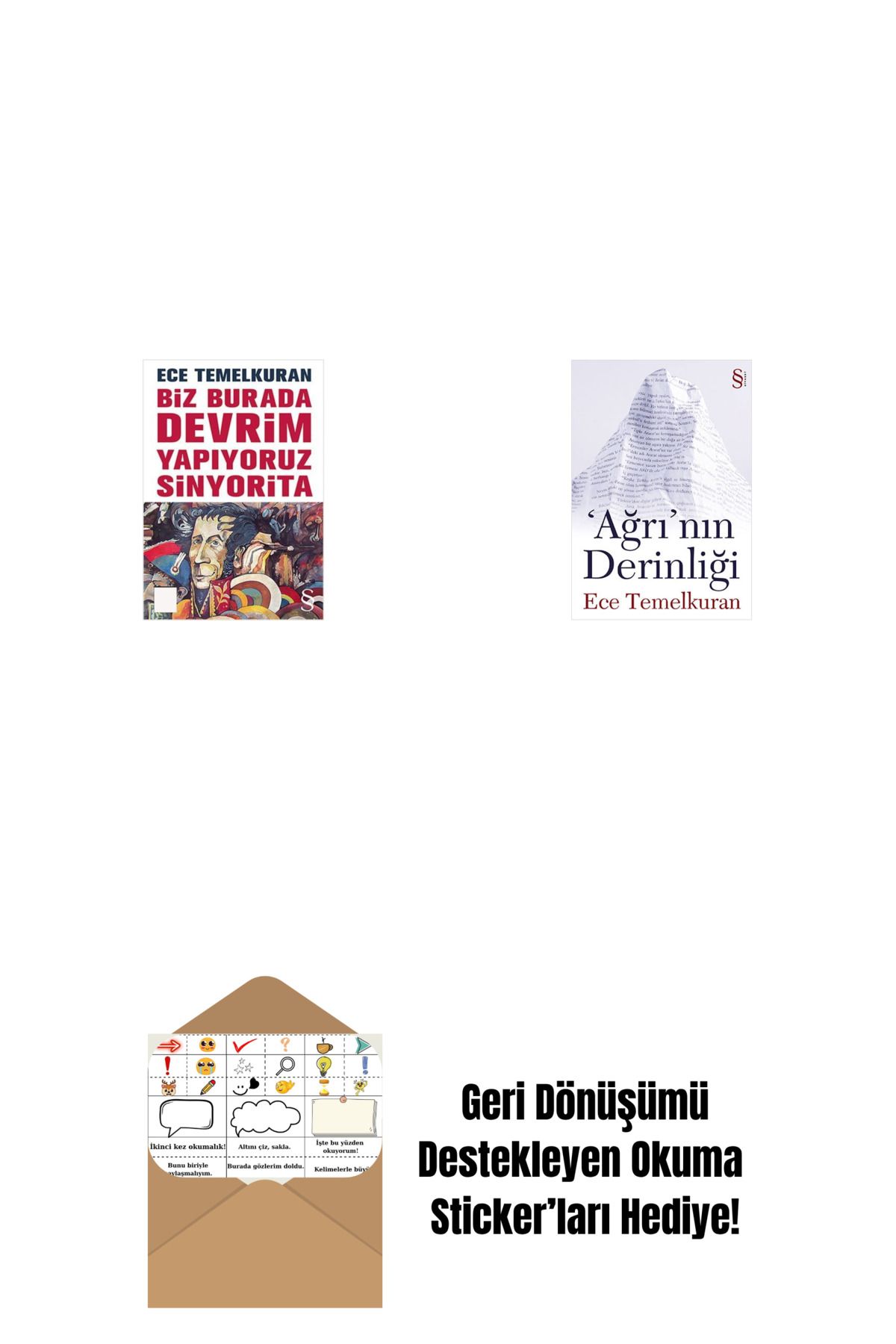 Everest Yayınları Biz Burada Devrim Yapıyoruz Sinyorita (Cep Boy) + 'Ağrı'nın Derinliği + Okuma Sticker'ları