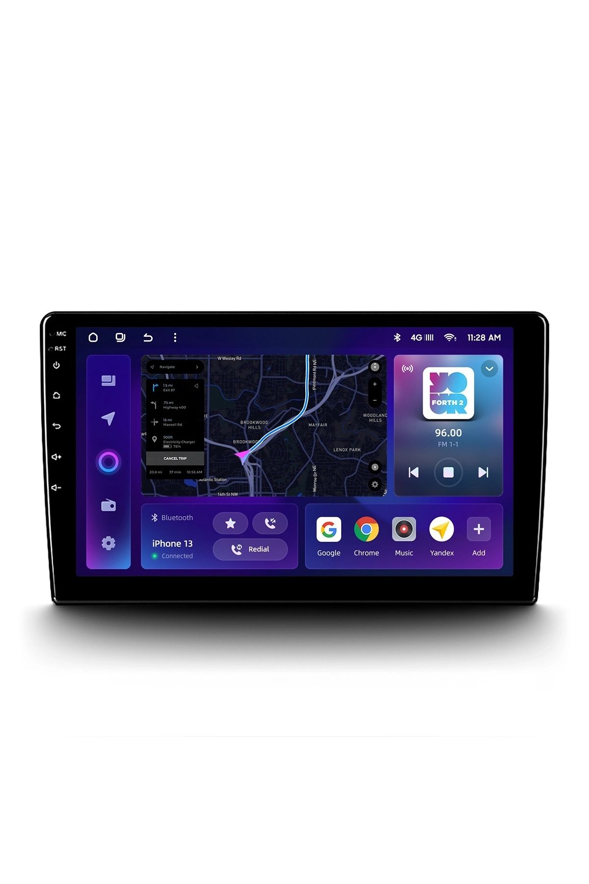 CED AUTO TRADE-Navigatie Auto MOSS M2 4+64GB 9" IPS Octa-core 1.6Ghz, Android 4G Bluetooth 5.1 DSP 2