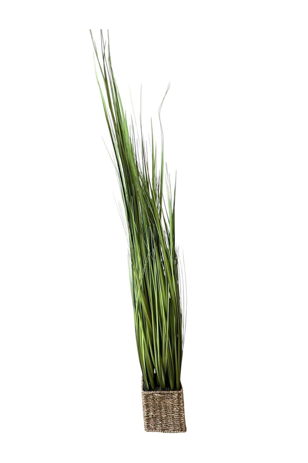 Generic-Artificial green grass tree with a square stand, size 1.5 m 1