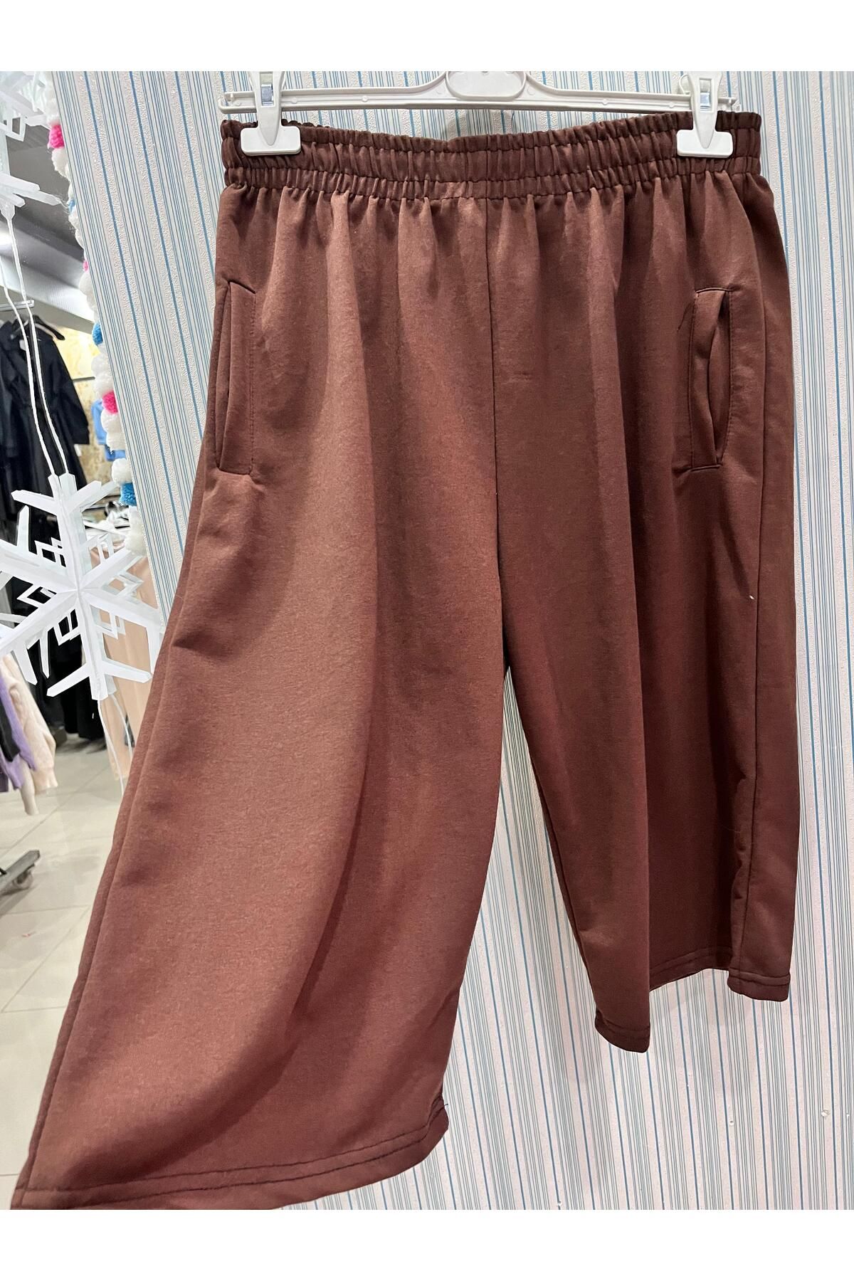 Sublime Butik Unisex Ayrobin Düz Kapri/Şort
