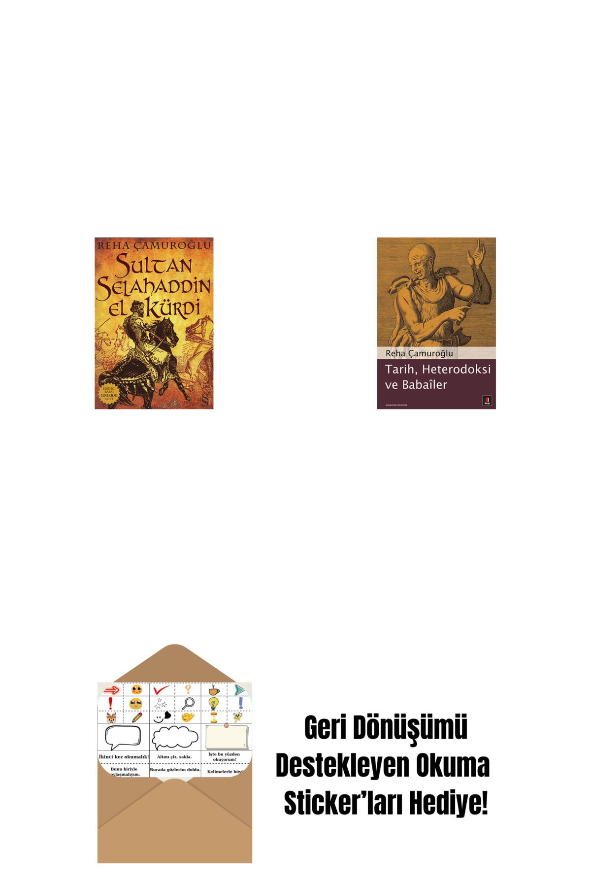 Everest Yayınları Sultan Selahaddin El Kürdi + Tarih, Heterodoksi ve Babailer + Okuma Sticker'ları