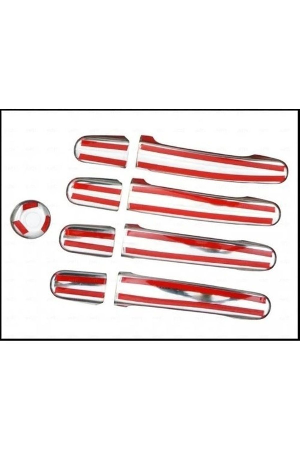CED AUTO TRADE-Set ornamente cromate manere portiere compatibile FORD CUSTOM 2012-> 4