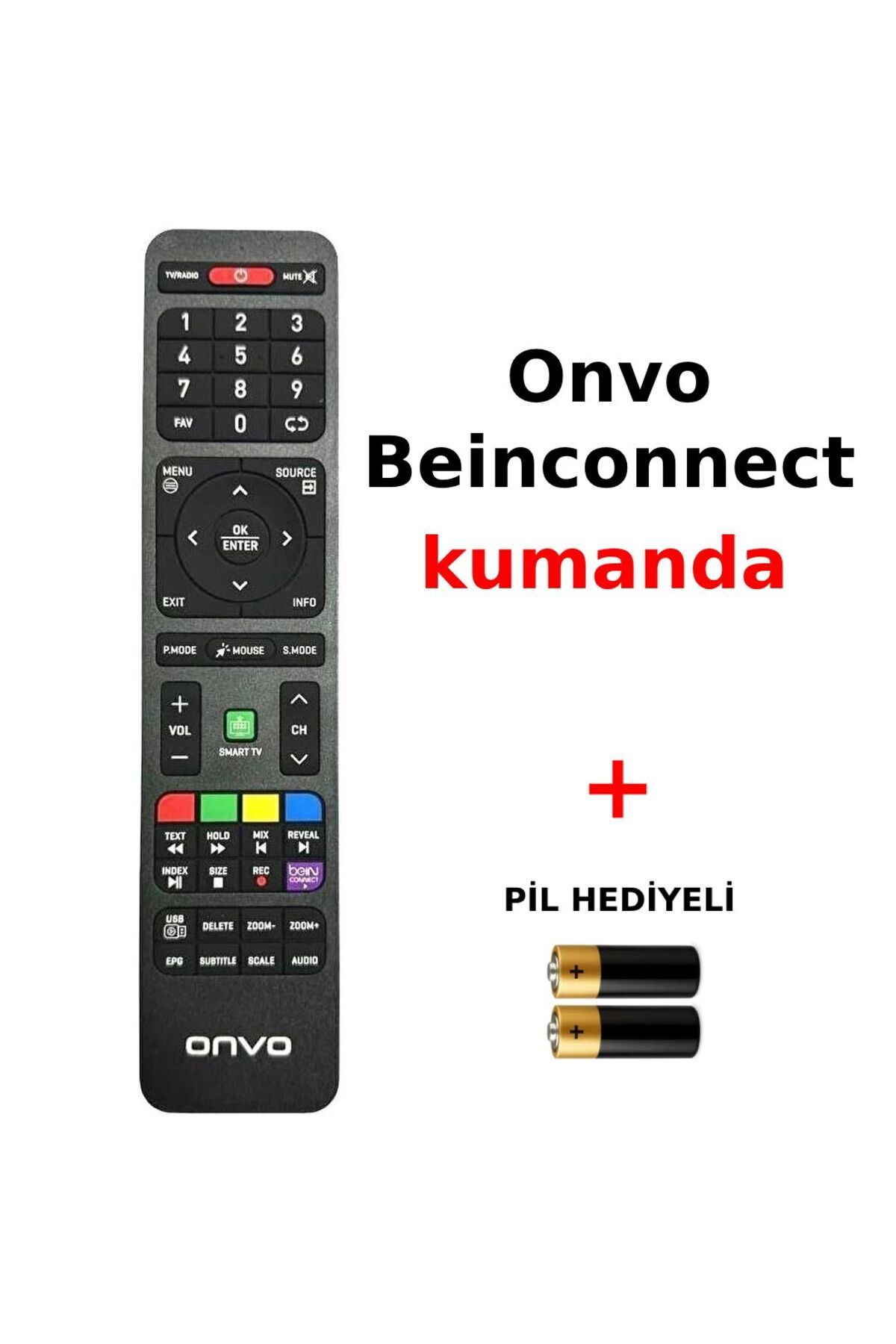 Suntel Onvo beinconnect tuşlu akıllı tv kumanda