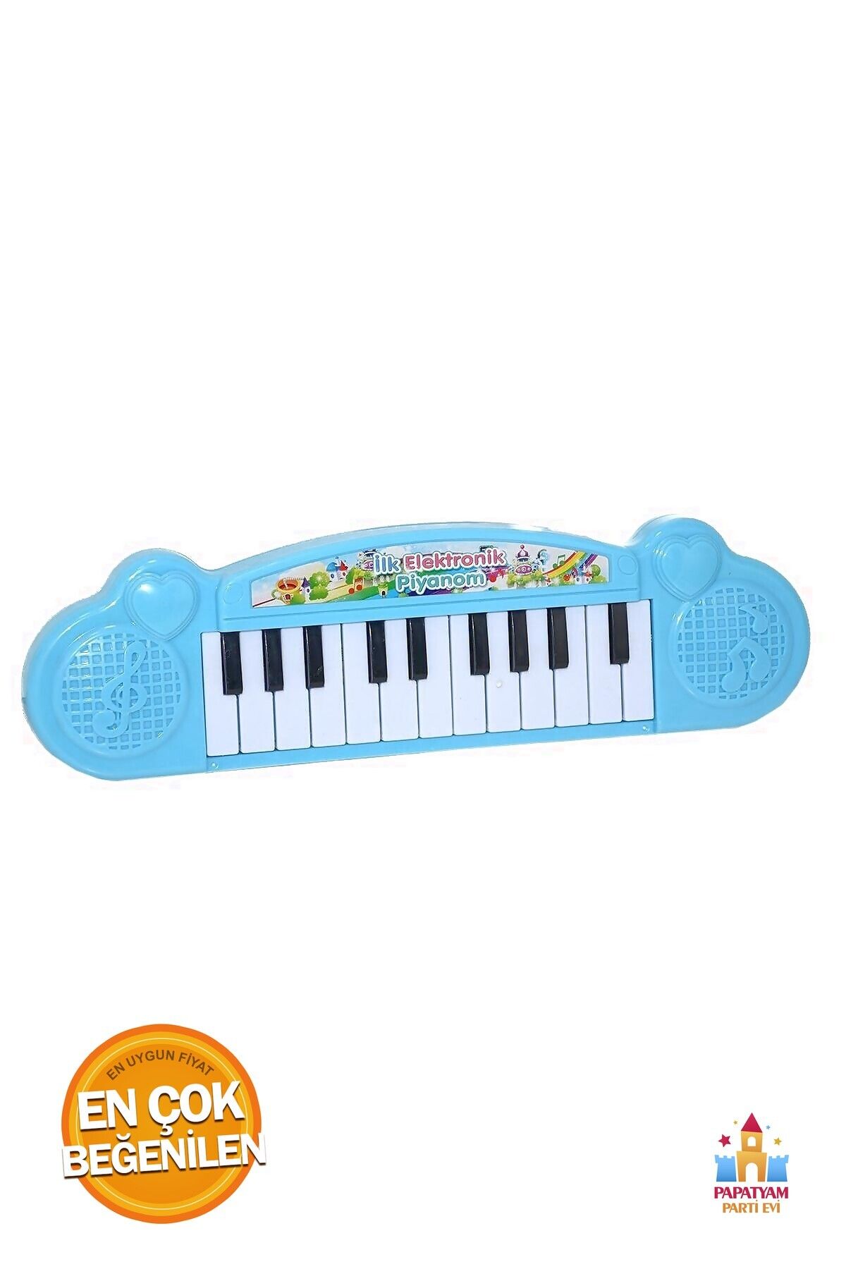 PapatyamPartiEvi Piyano Oyuncağı - Eğlenceli ve Öğretici Müzik Aleti, Çocuklar İçin Ideal Hediye