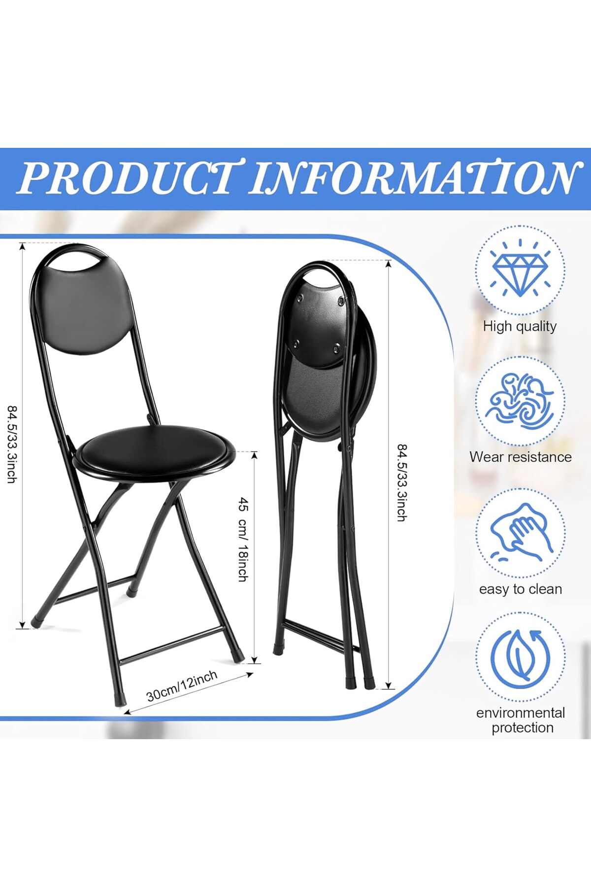 🪑 كرسي محمول قابل للطي من BUNCA – للرحلات,الصلاة,التخييم,المنزل,الحديقة