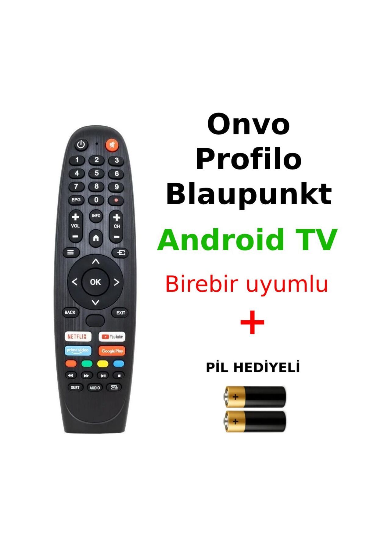 Suntel Onvo Profilo Blaupunkt marka Android TV’lerle uyumlu kumanda