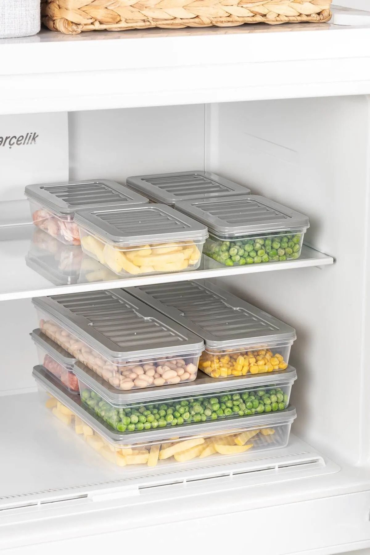 SAVLAR-Set of 9 Ice Box Storage Containers - 4 Different Sizes, Maximum Organization! 7
