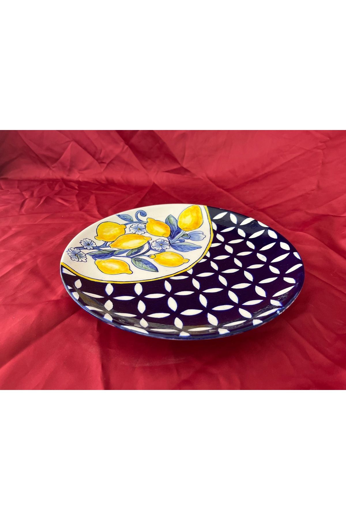 Limoncello Dekoratif çini tabak