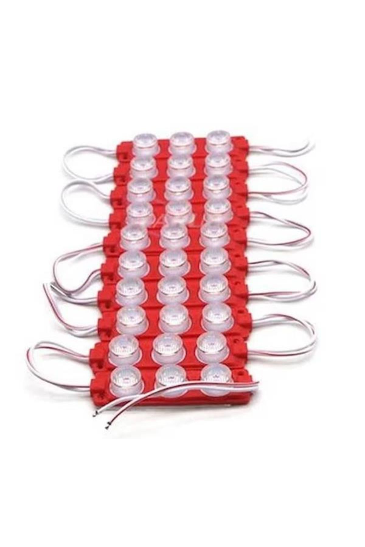 Universal 12V Camlı Soft Parmak Kırmızı