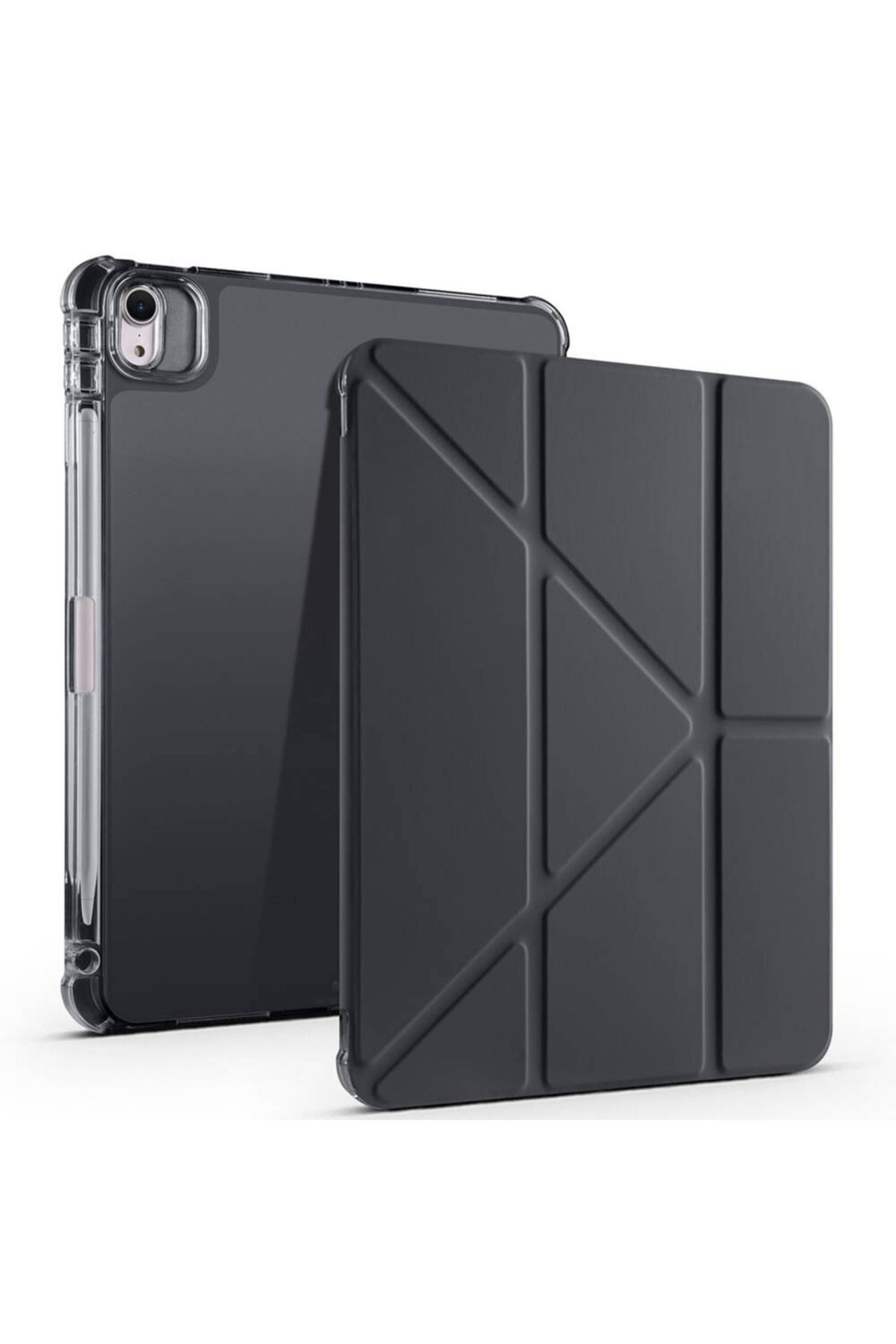 Megafox Teknoloji Apple iPad 11.Nesil 2025 Uyumlu Kılıf Zore Tri Folding Kalem Bölmeli Standlı Kılıf