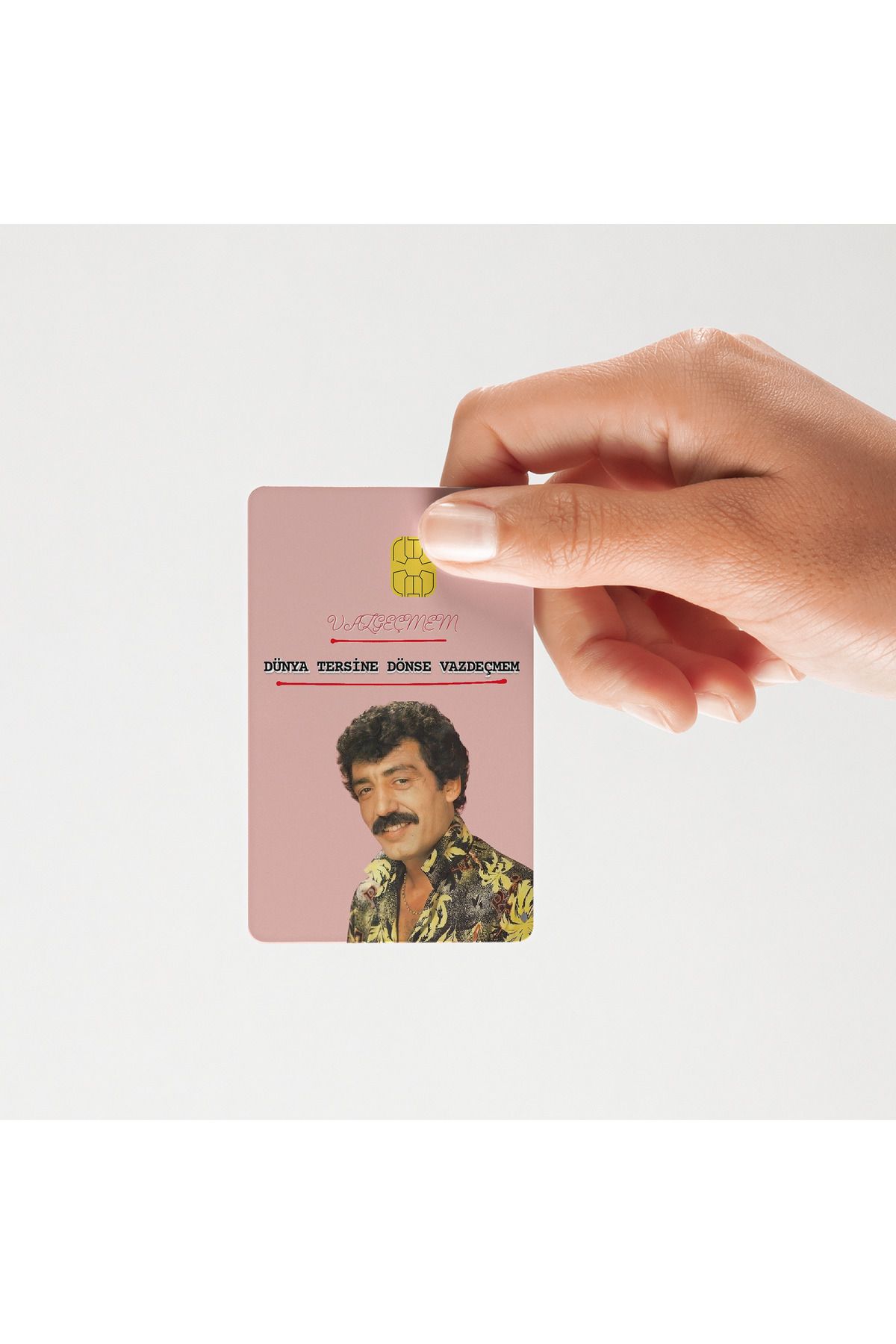 Huggy Craft Müslüm Gürses "VAZGEÇMEM" yazılı kart kaplama ( Yüksek Kalite )