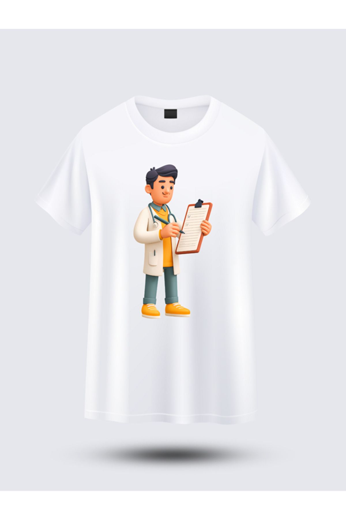 BERFA STORE Doktor Karikatürlü Hediyelik Tişört