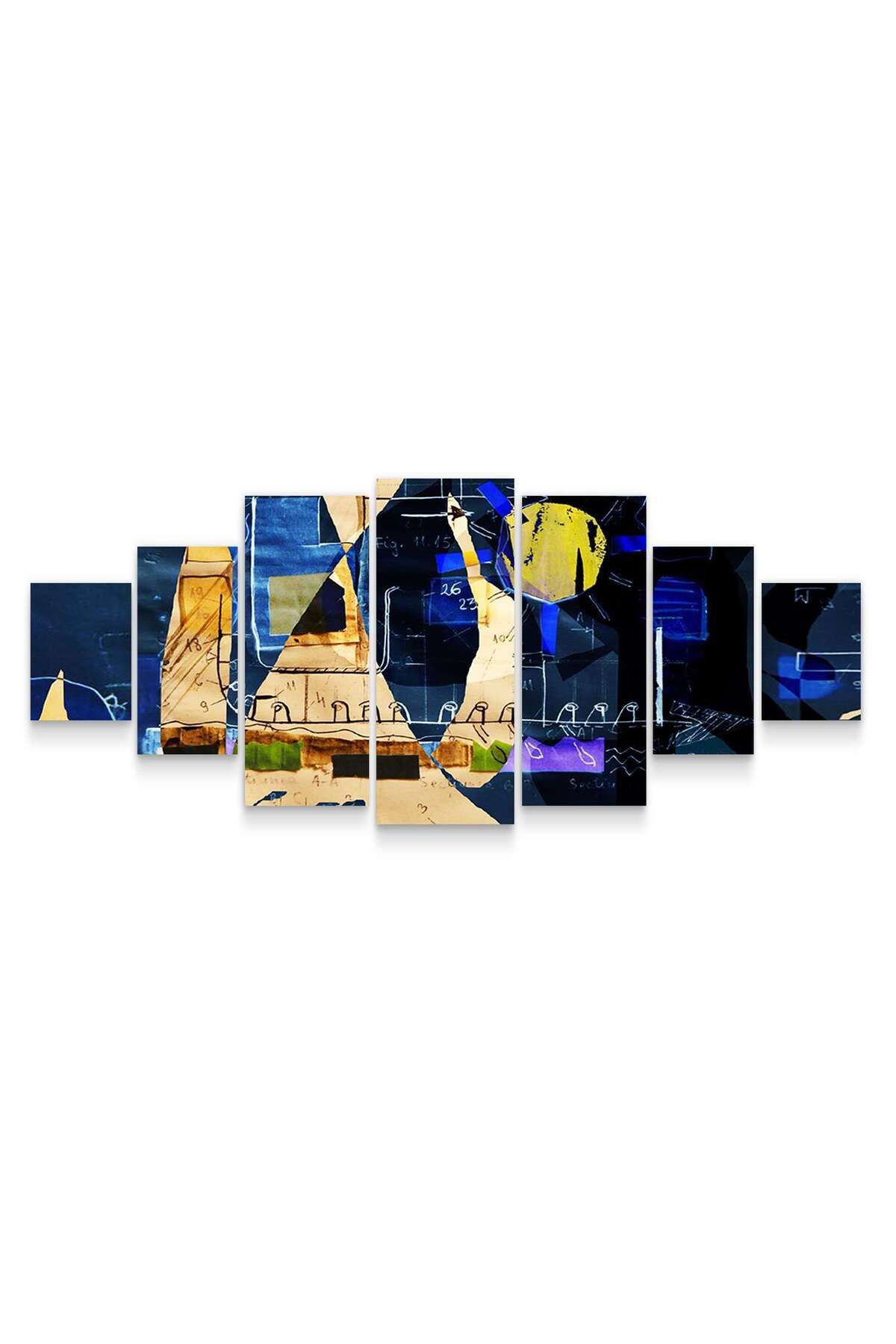 startonight-Set Tablou DualView Startonight Albastru Intunecat, 7 piese, 100 x 240 cm 3