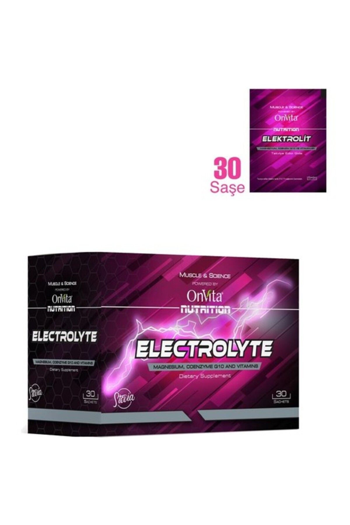 Onvita Onvıta Nutrition Electrolyte Elektrolit, Magnezyum, Koenzim Q10 Ve Vitaminler 30 Saşe