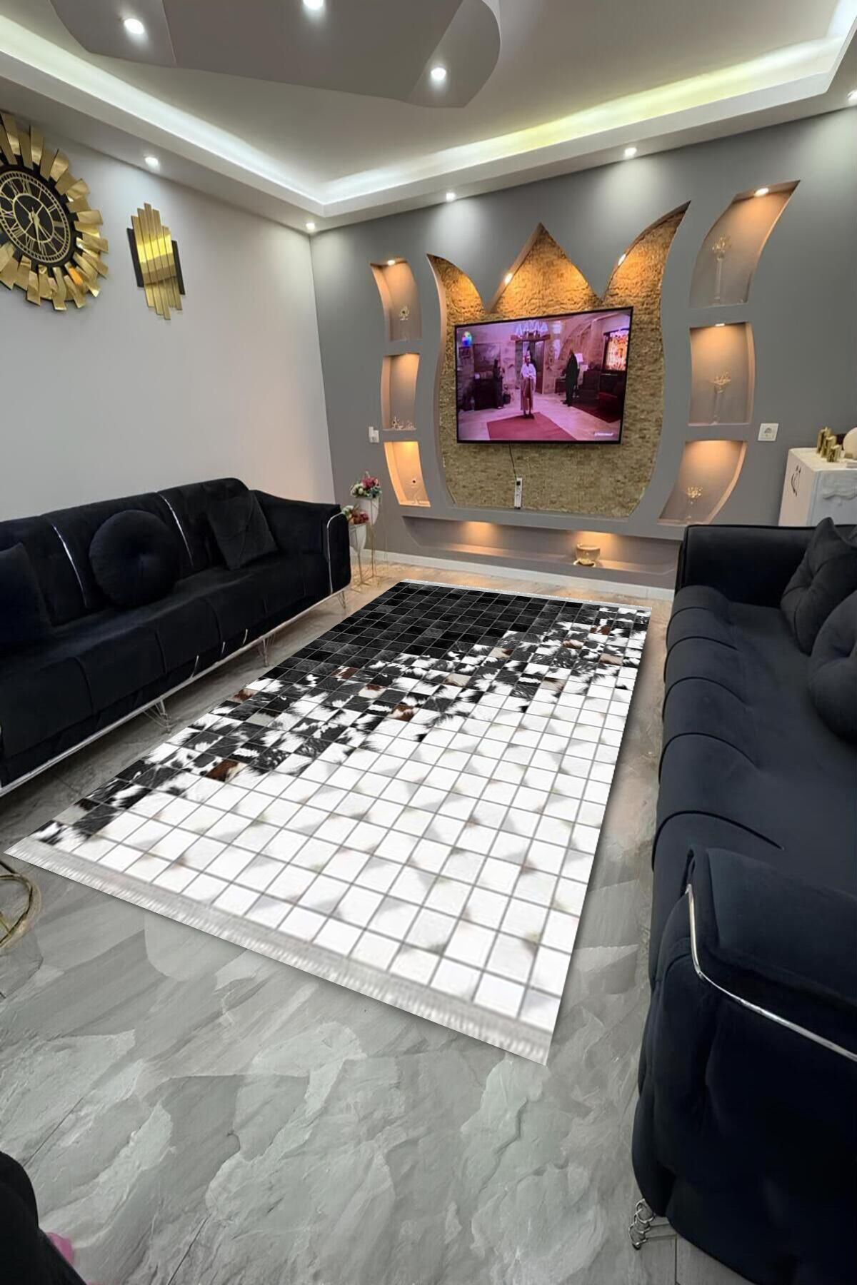 Home Dot Tabanlı yıkanabilir, leke tutmayan halı