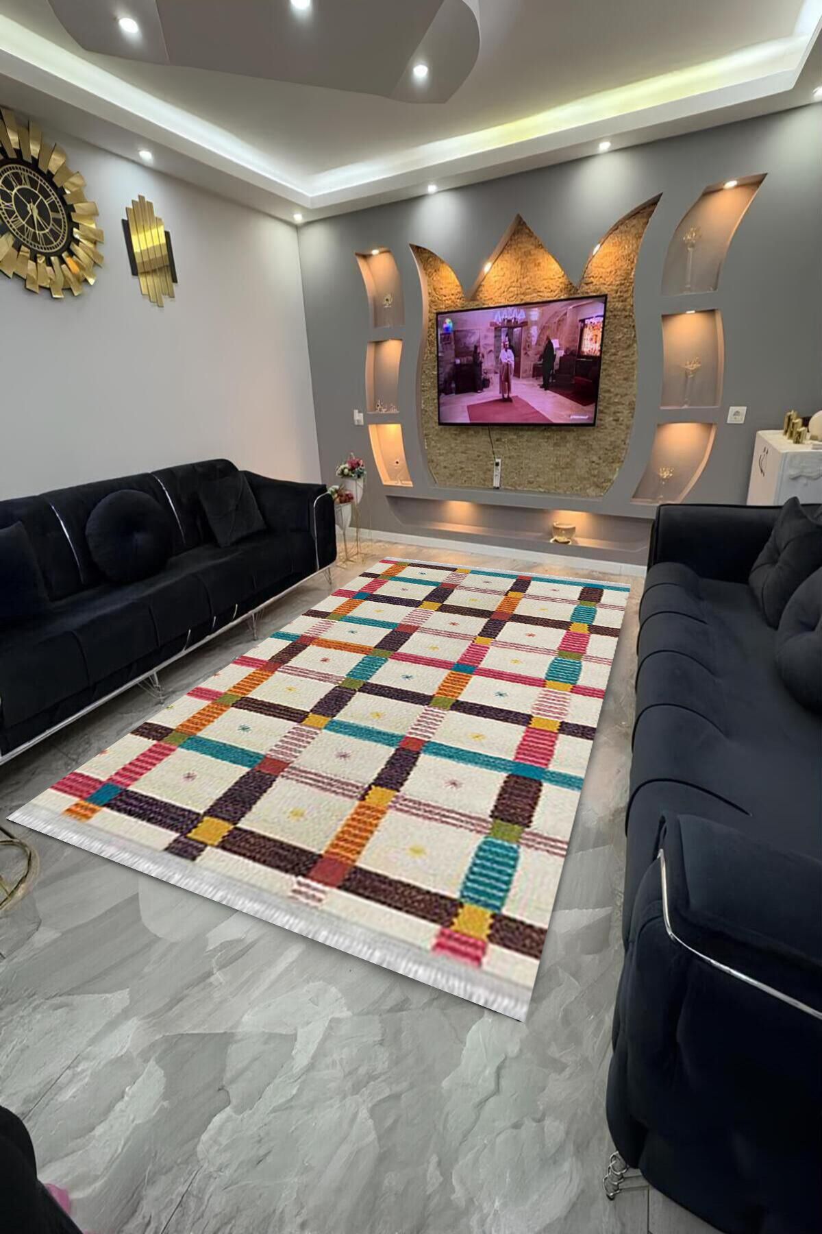 Home Dot Tabanlı yıkanabilir, leke tutmayan halı