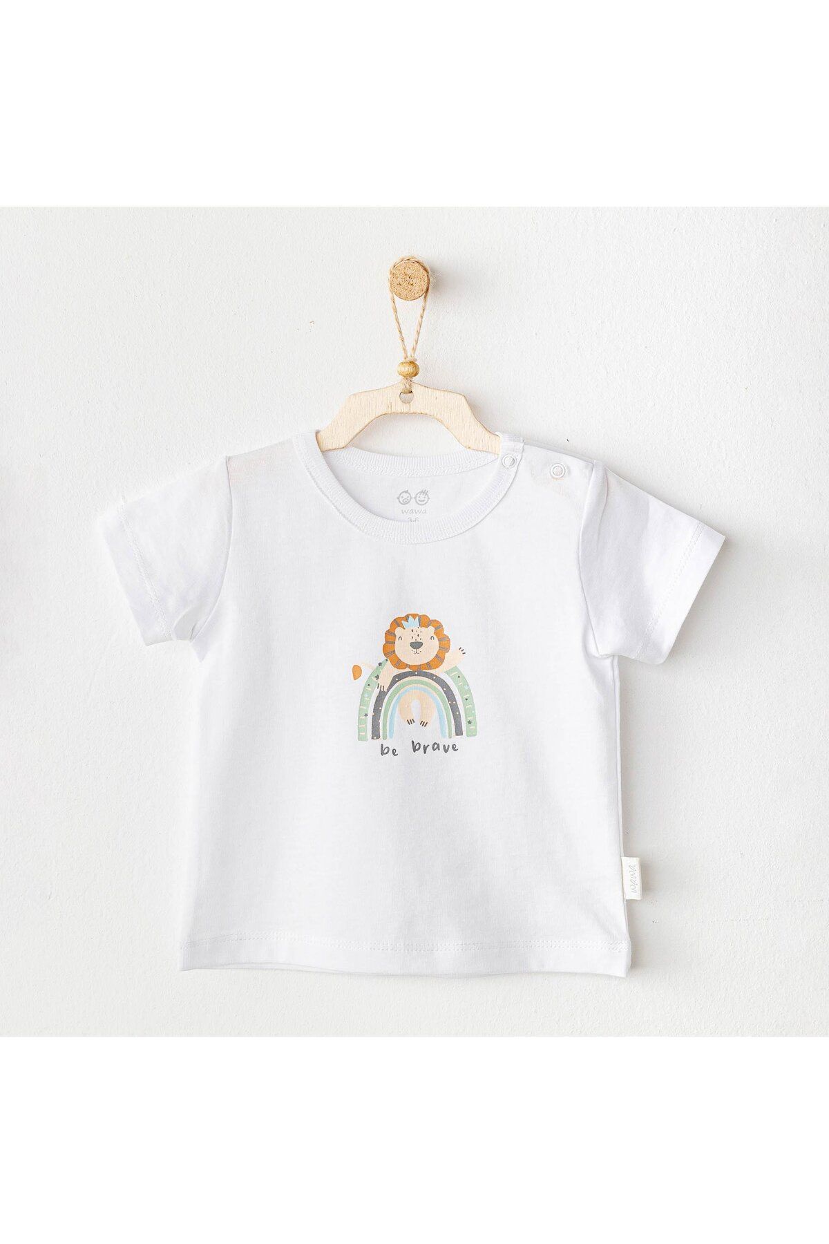MBB ETİCARET Andywawa AC25977 Casual Bebek Tişört White
