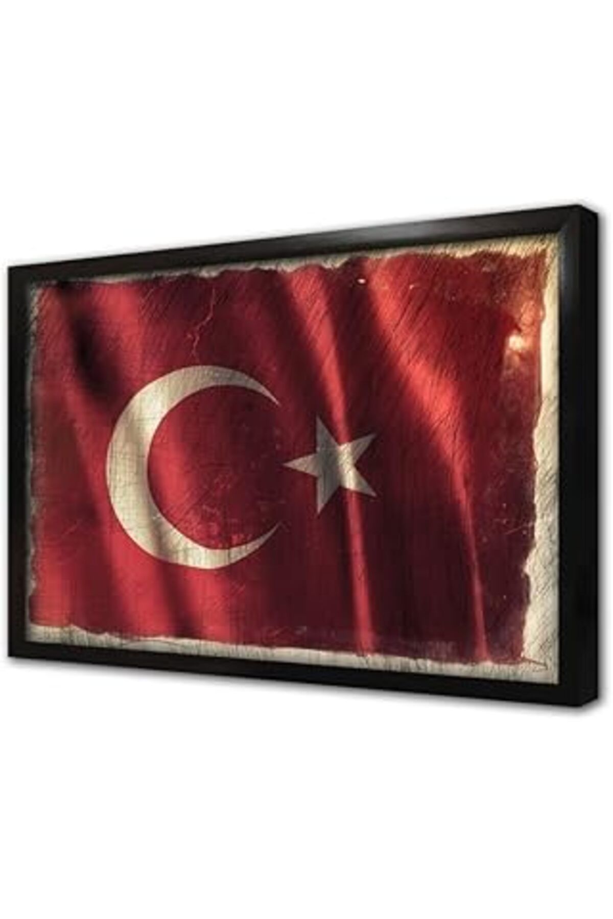 NETWORK ART Türk Bayrağı Çerçeveli Cam Tablo 50X70 Cm Ca07256