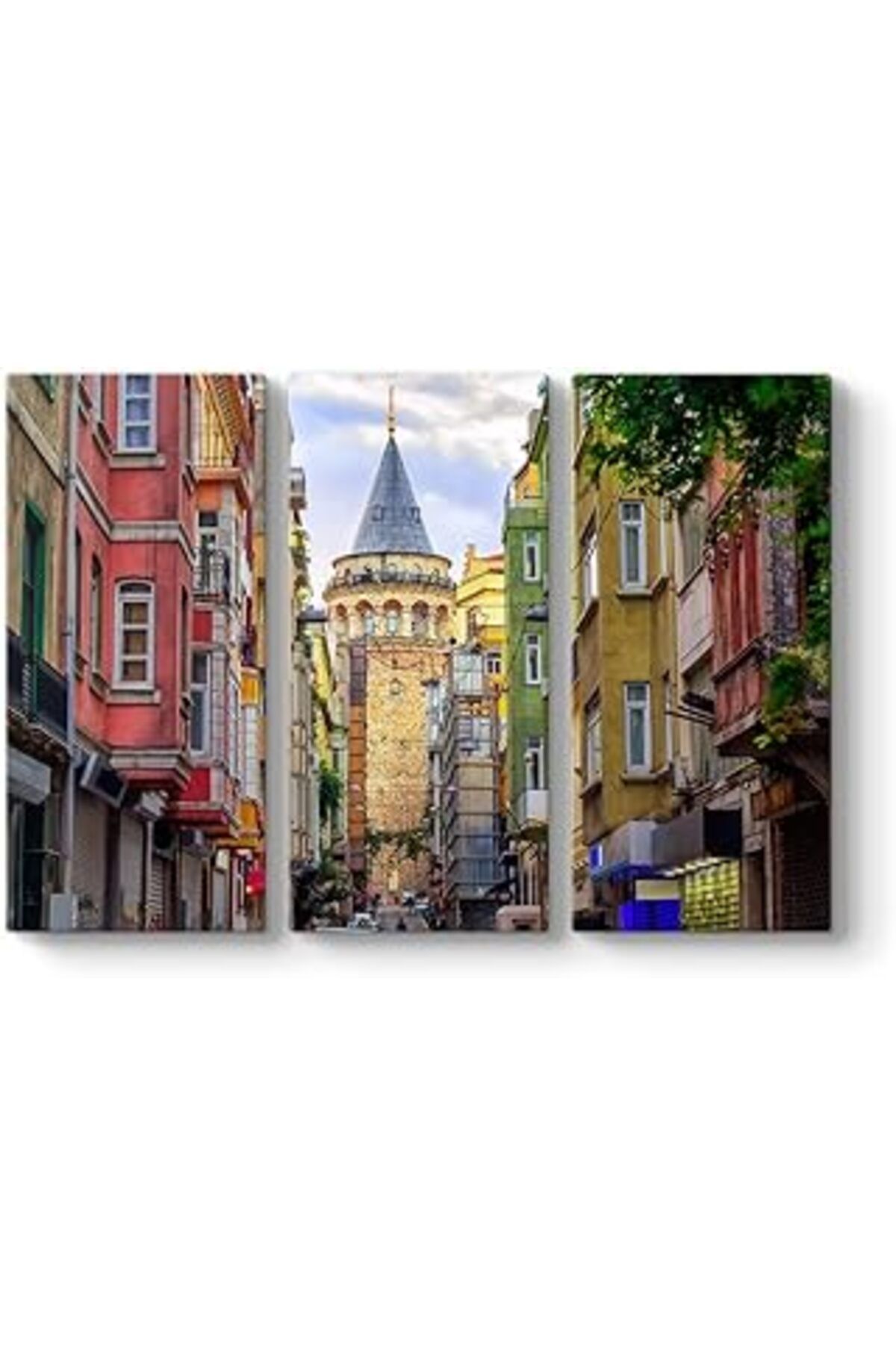 NETWORK ART Tabloshop Galata Kulesi Kanvas Tablo 111 X 75-3 Parçalı