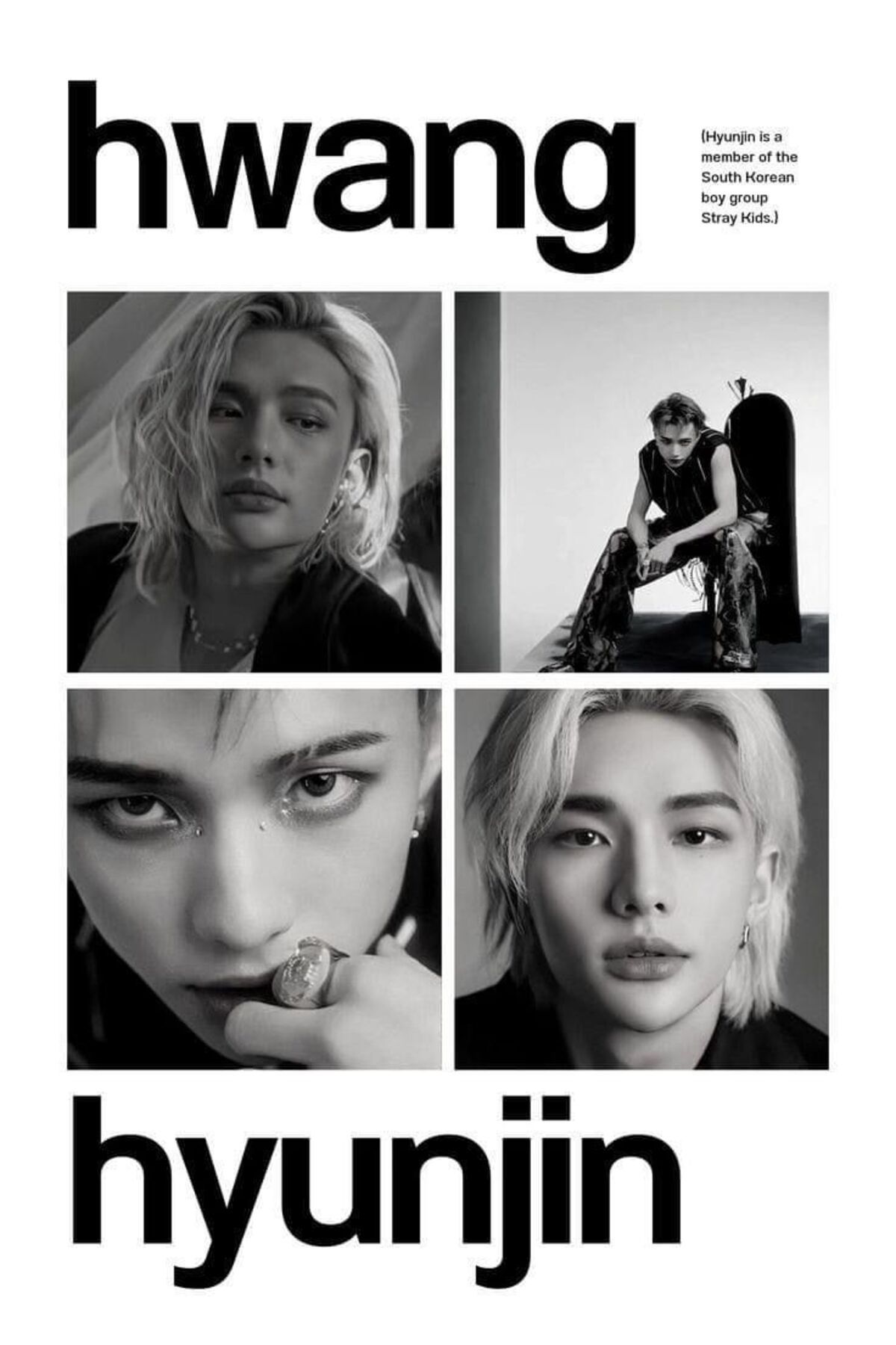 512 STORE Stray Kids Bts K-Pop Tanıtım Chang-Bin, Han, Lee, Hwang, Seung,Jeongin, Lee Know Çerçevesiz Poster