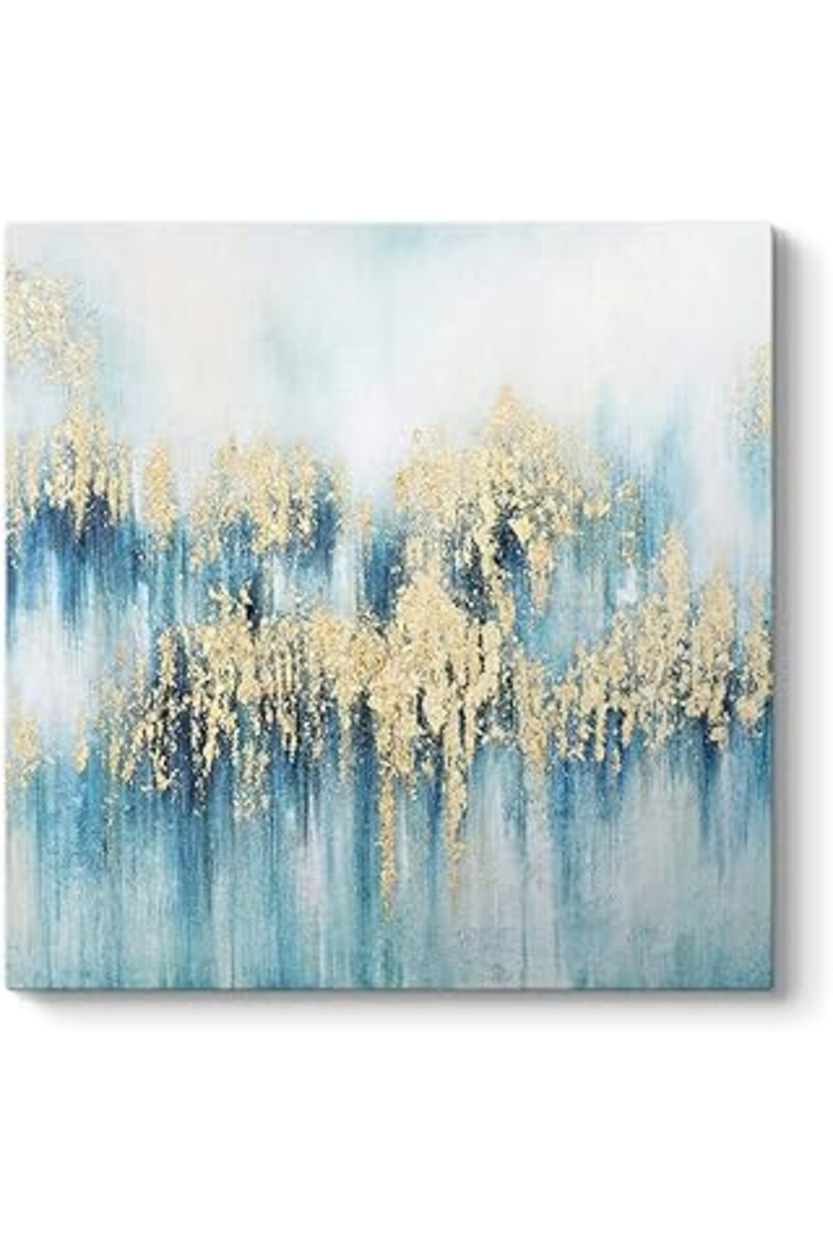 NETWORK ART Tabloshop Altın Titreşimler Soyut Tablo 40 X 40