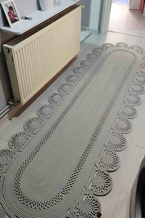 BHR Creative Jüt Oval Kilim Mutfak Banyo Kilim Halı Salon Oturma Odası Balkon...