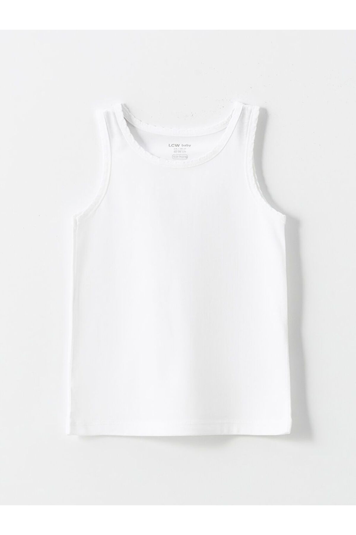 LC Waikiki Ekru Bisiklet Yaka Kız Bebek Atlet 3'lü fotoğrafı 4 (önizleme)