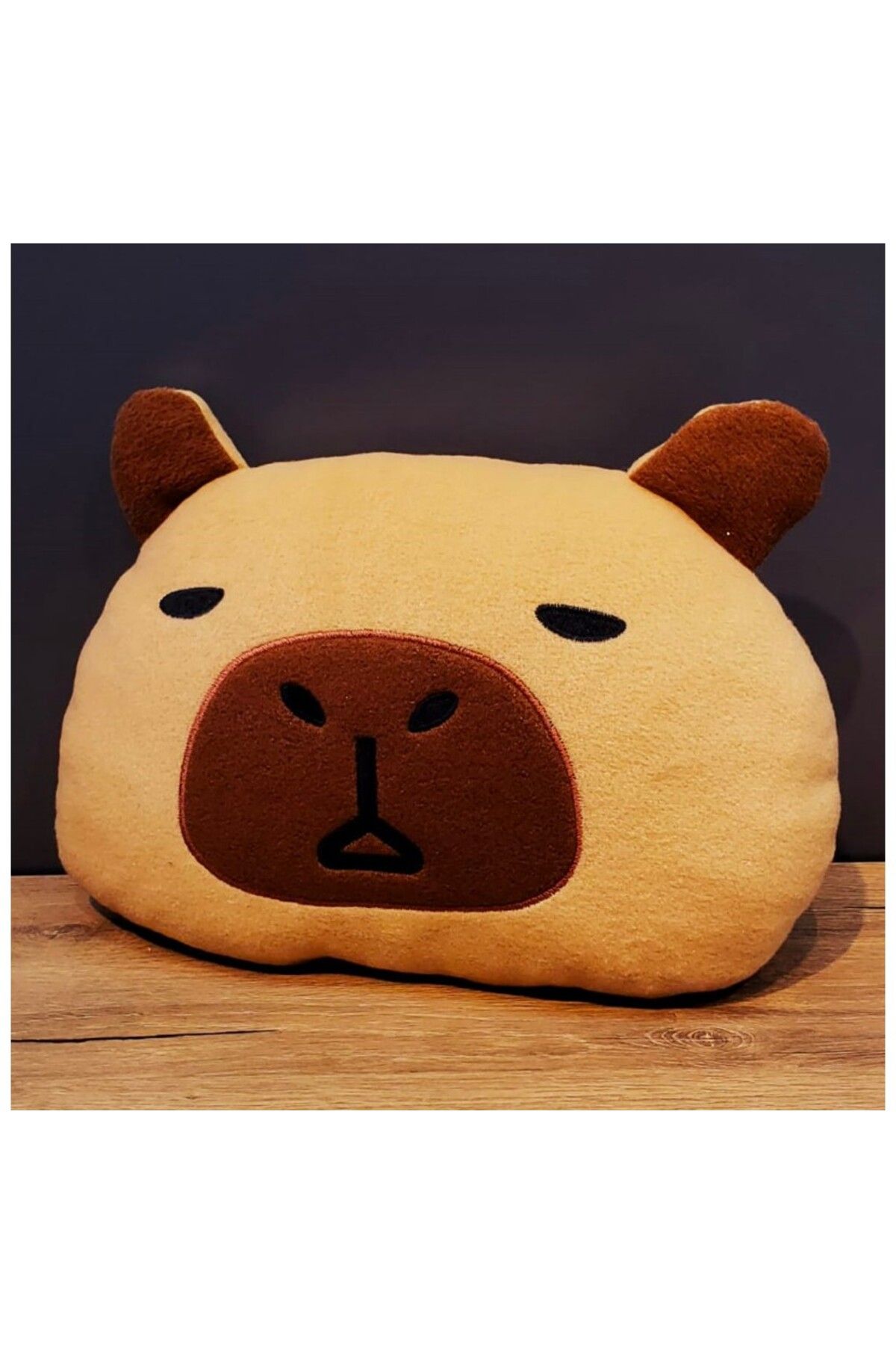 Se Promo Capybara Tasarımlı Peluş Yastık - Yumuşak Dekoratif Oyuncak Yastık