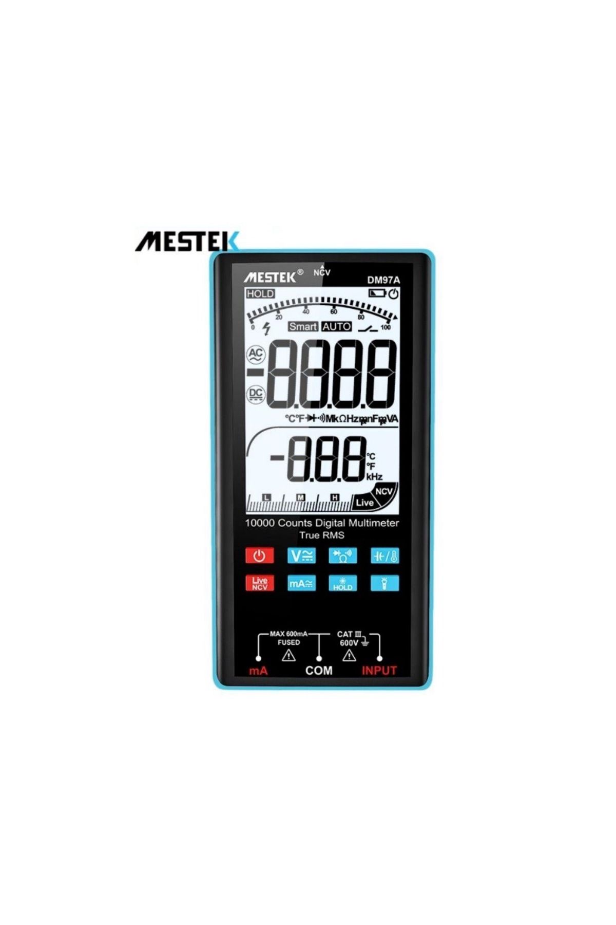 Mestek-Dm97A Large Screen Automatic Range Portable Multimeter 1