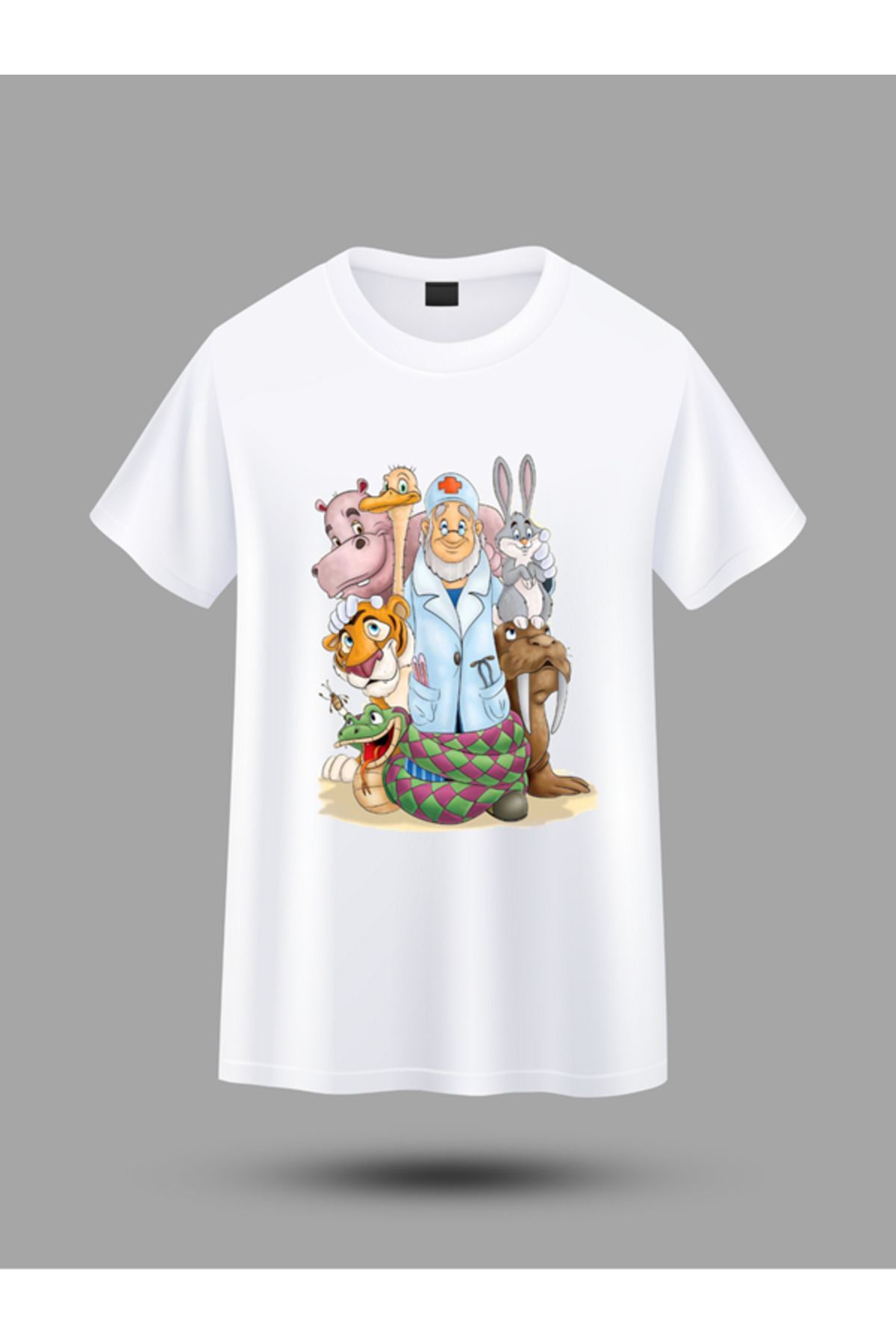 BERFA STORE Veteriner Karikatür T-Shirt – Hediyelik