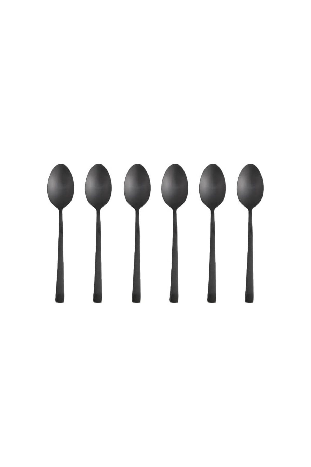 ASTERA Porland Mat Siyah Kahve Kaşığı 14 cm 6 adet