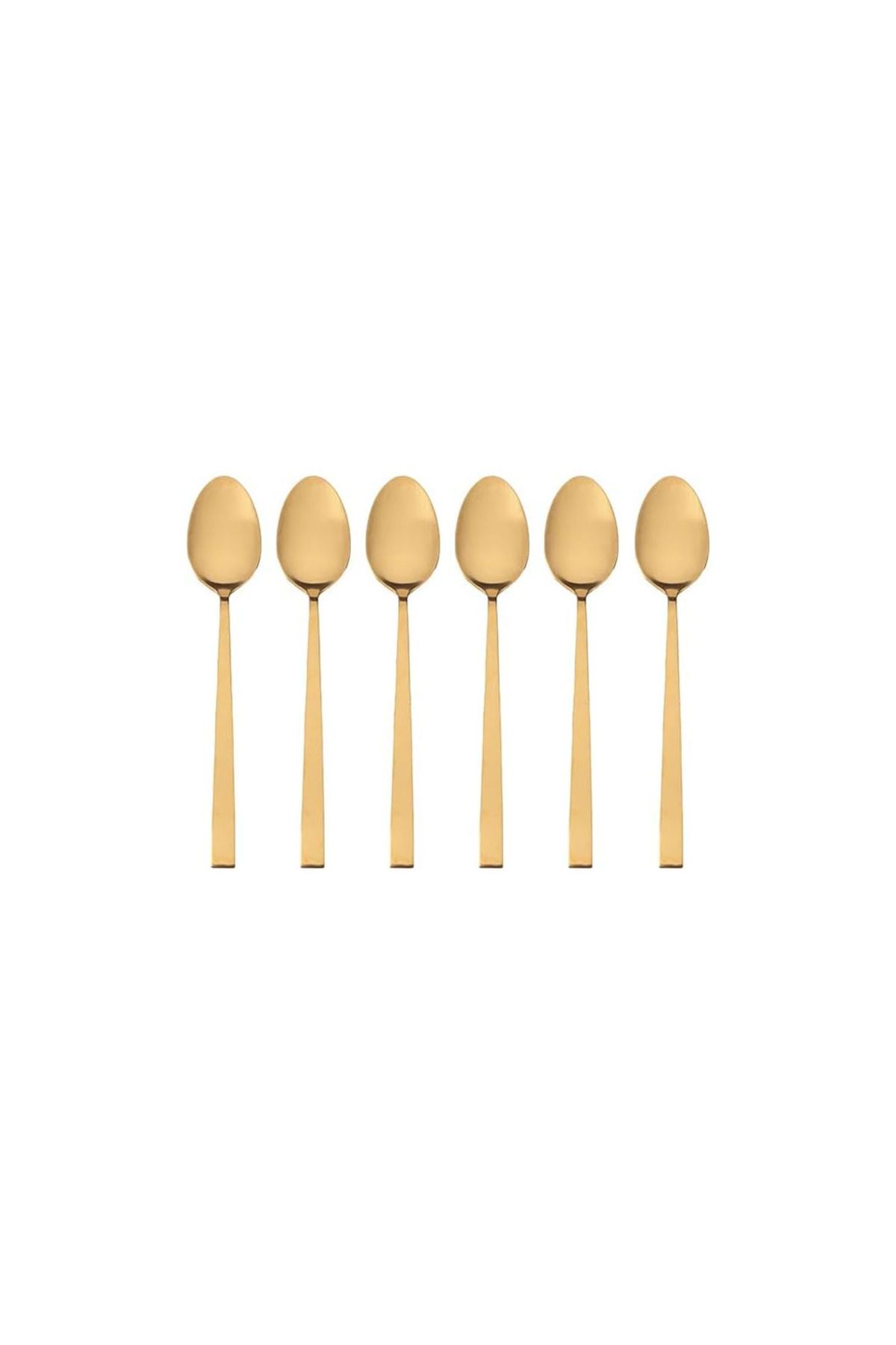 ASTERA Porland Mat Altın Çay Kaşığı 11 cm 6 adet