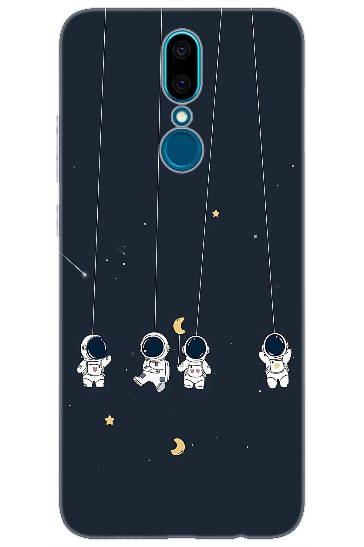 Ceppare Vestel Venüs V7 Uyumlu Kılıf Desen Baskılı Silikon Astronot STK:663 CP-nblUwum