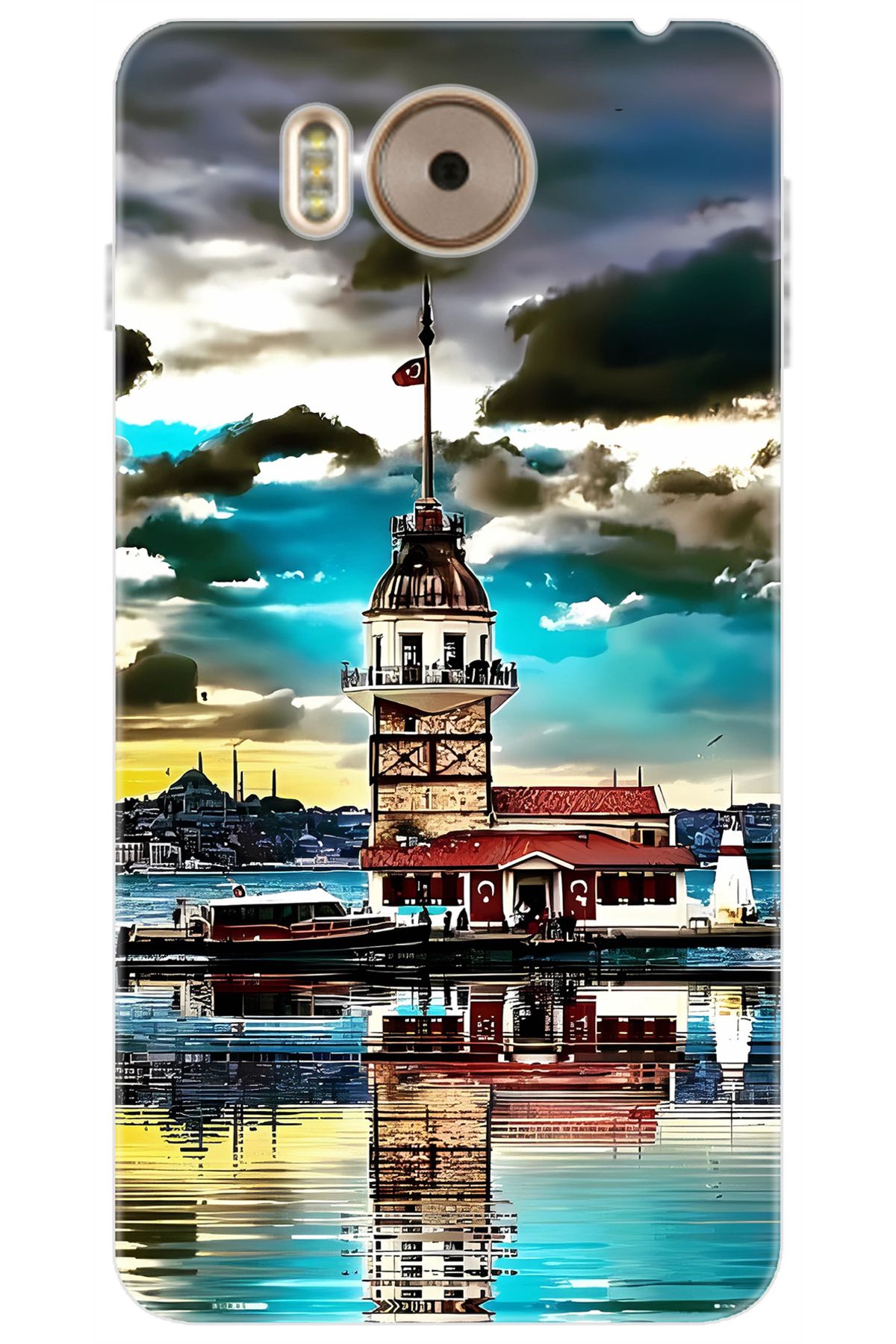 Ceppare Vestel Venüs V3 5580 Uyumlu Kılıf Desen Baskılı Silikon Kız Kulesi STK:692 CP-rpnfmTM