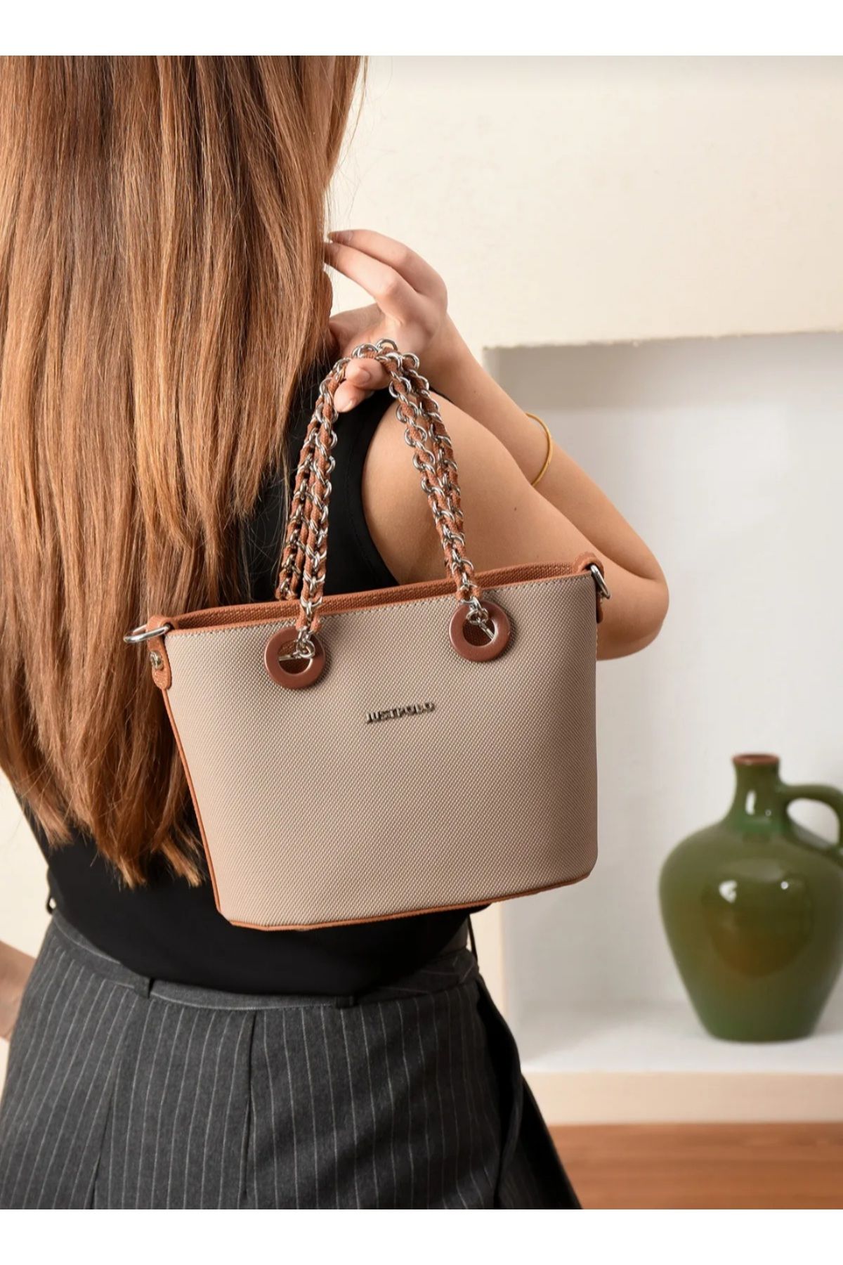 Just Polo bucket model women bag 21x16 cm