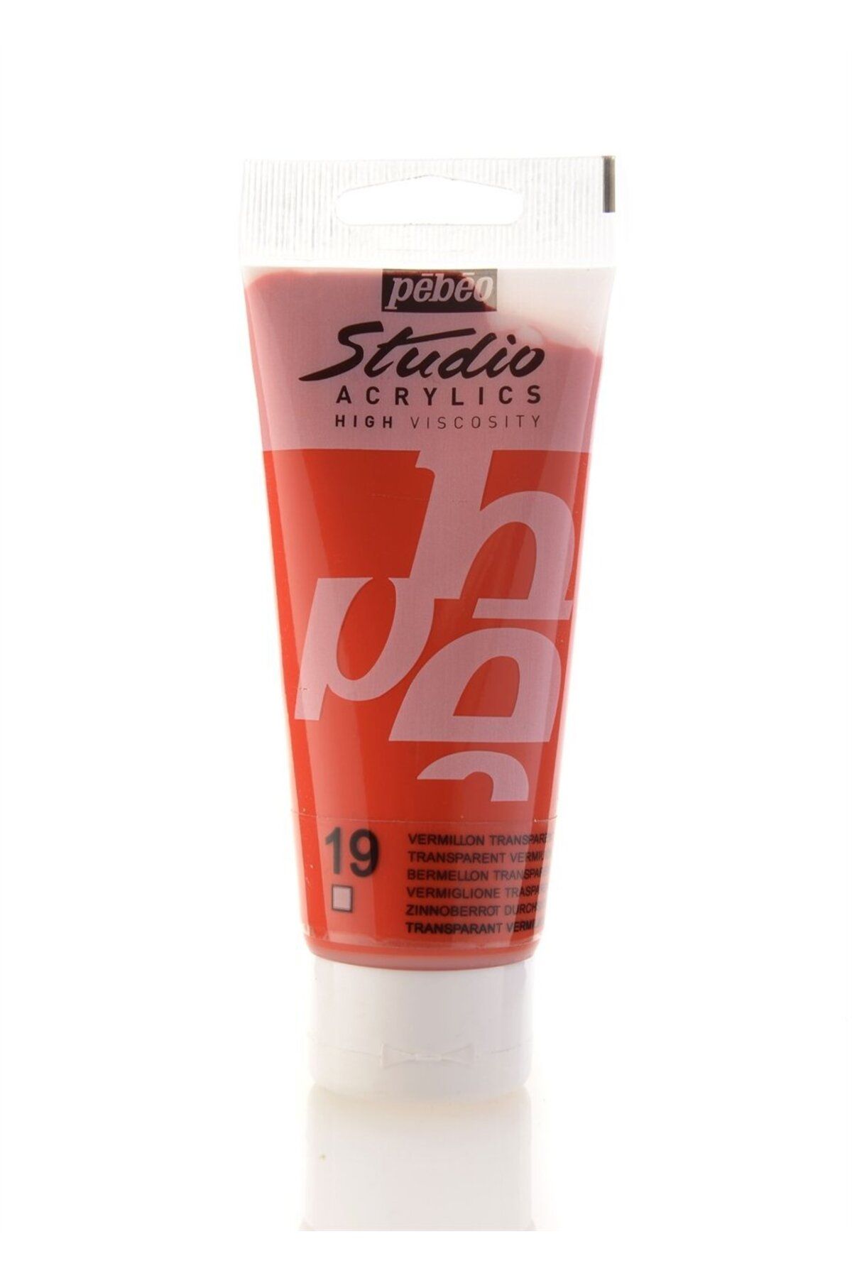 Pebeo xl Studio Pro. Akrilik Boya 100ml 19 Transparent Vermilion