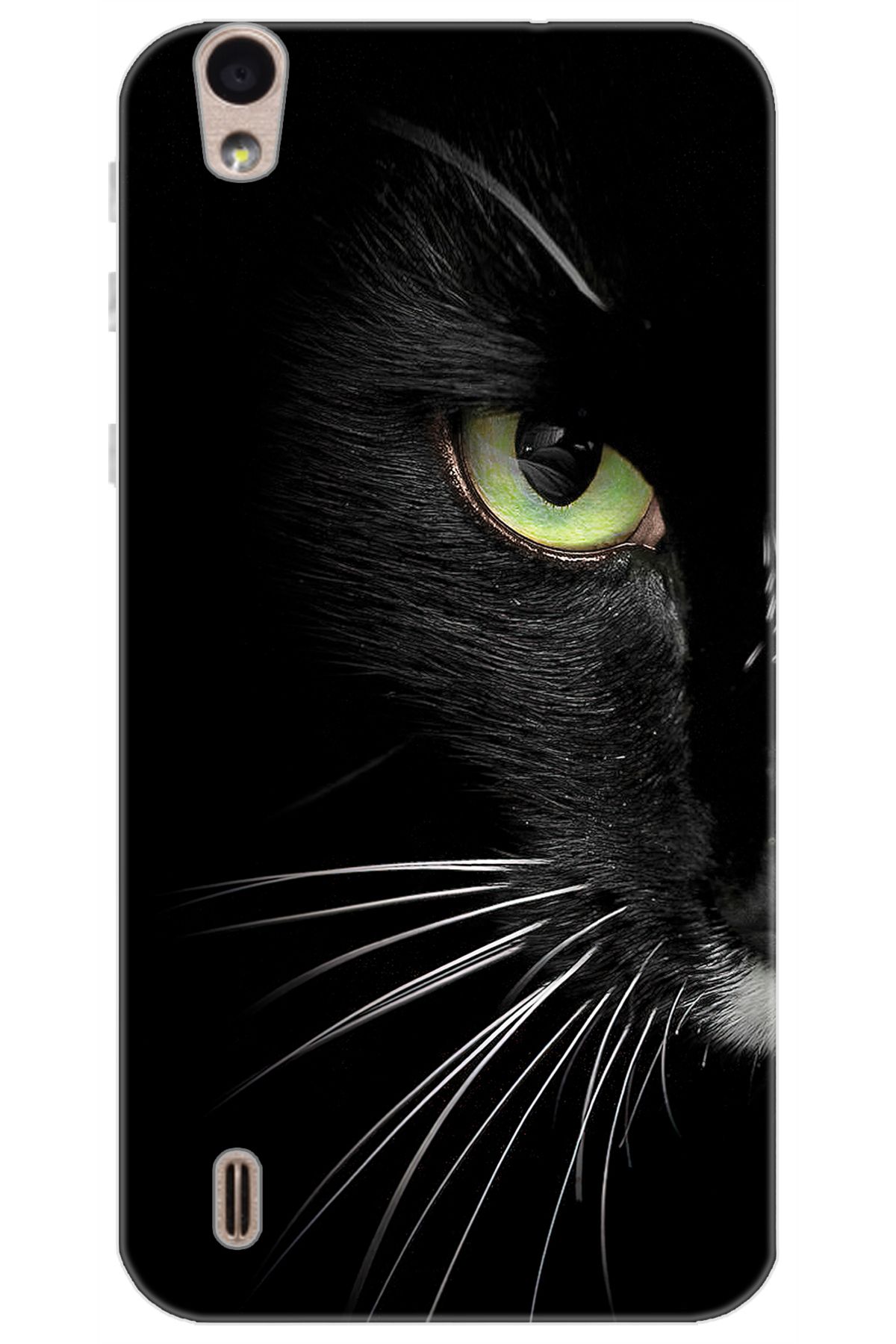 Ceppare Vestel Venüs 5000 Uyumlu Kılıf Desen Baskılı Silikon Siyah Kedi STK:482 CP-mu7Wt4J