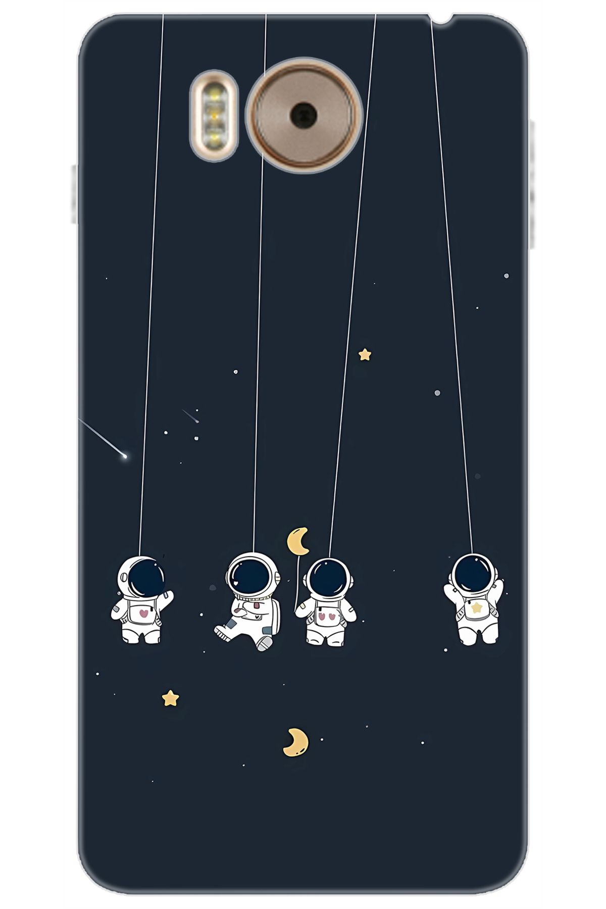 Ceppare Vestel Venüs V3 5580 Uyumlu Kılıf Desen Baskılı Silikon Astronot STK:663 CP-SiFGTga