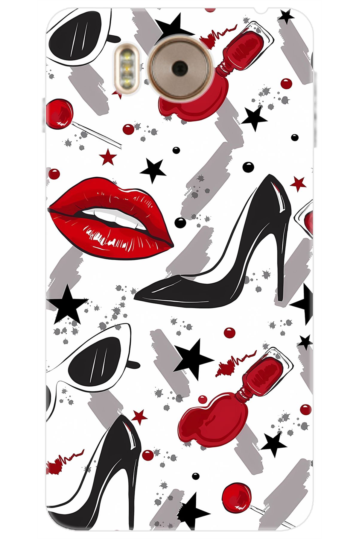Ceppare Vestel Venüs V3 5580 Uyumlu Kılıf Desen Baskılı Silikon Fashion Design STK:676 CP-QTGjbh1