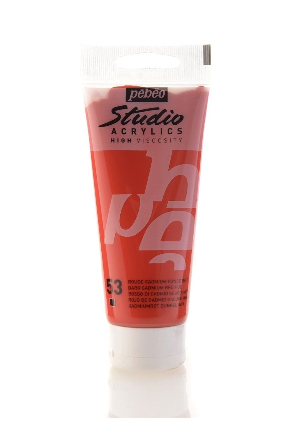 Pebeo xl Studio Pro. Akrilik Boya 100ml 53 Dark Cadmium Red