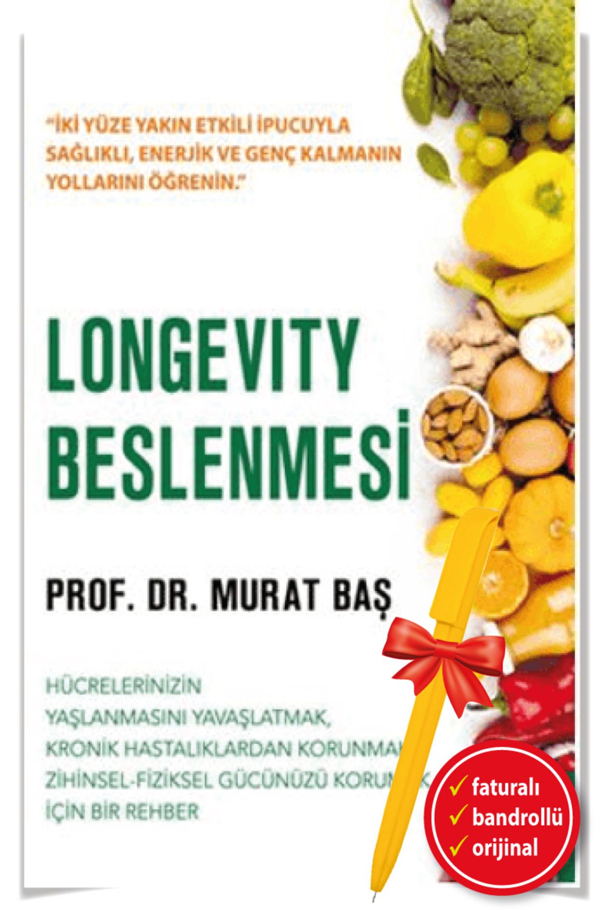 Destek Yayınları Alfa Kalem+Longevity Beslenmesi Hücrelerinizin yaşlanmasını yavaşlat(Murat Baş)-Yeni Sağlık Kitap