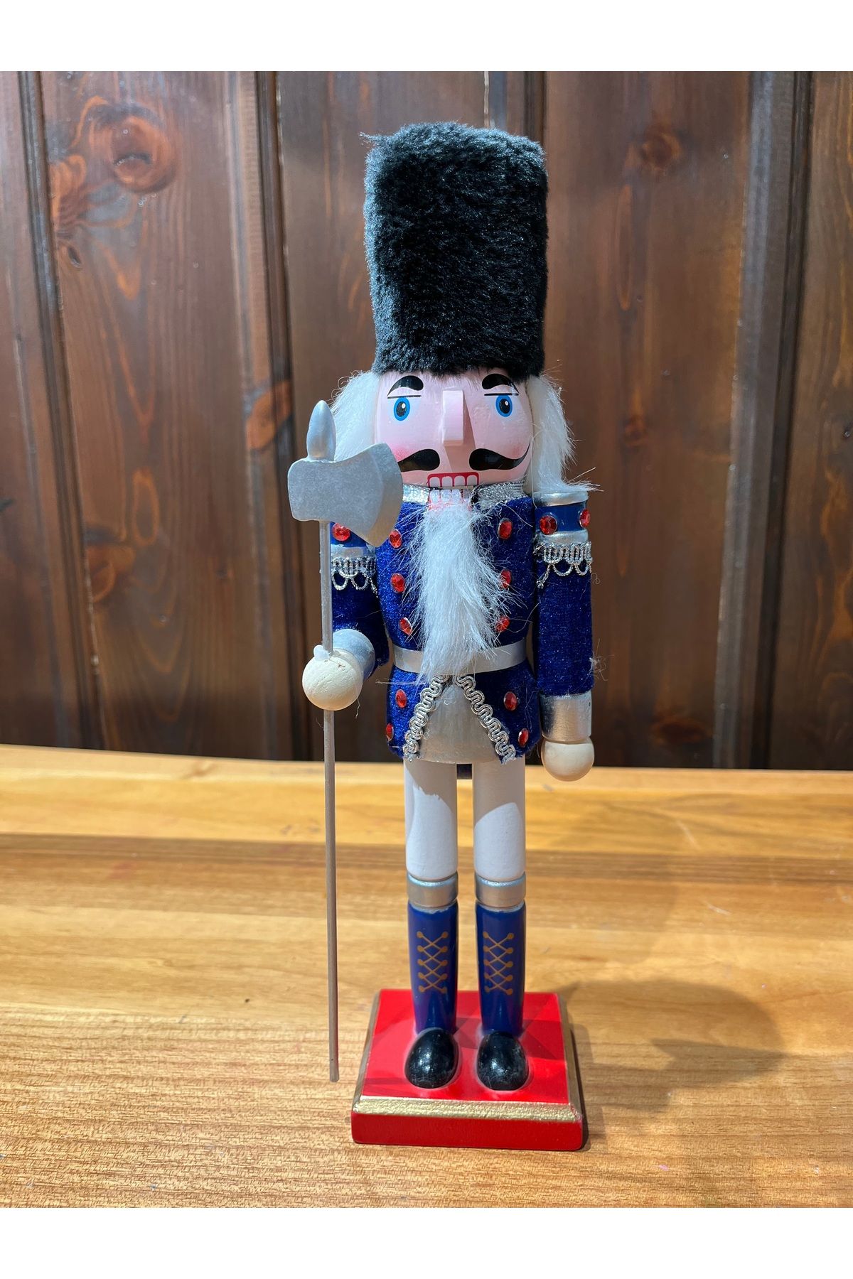 sincap Fındıkkıran Kurşun Asker 30 cm ahşap ithal dekoratif biblo