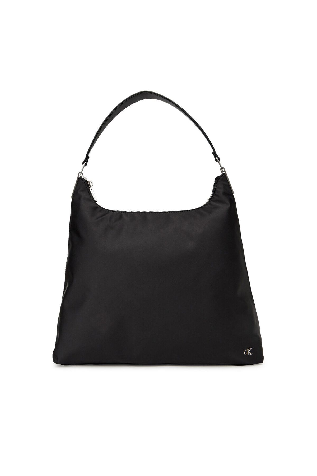 Calvin Klein Kadın Fermuarlı Kısa Askılı CK Logolu Siyah Omuz Çantası LV04K3218G-UB1