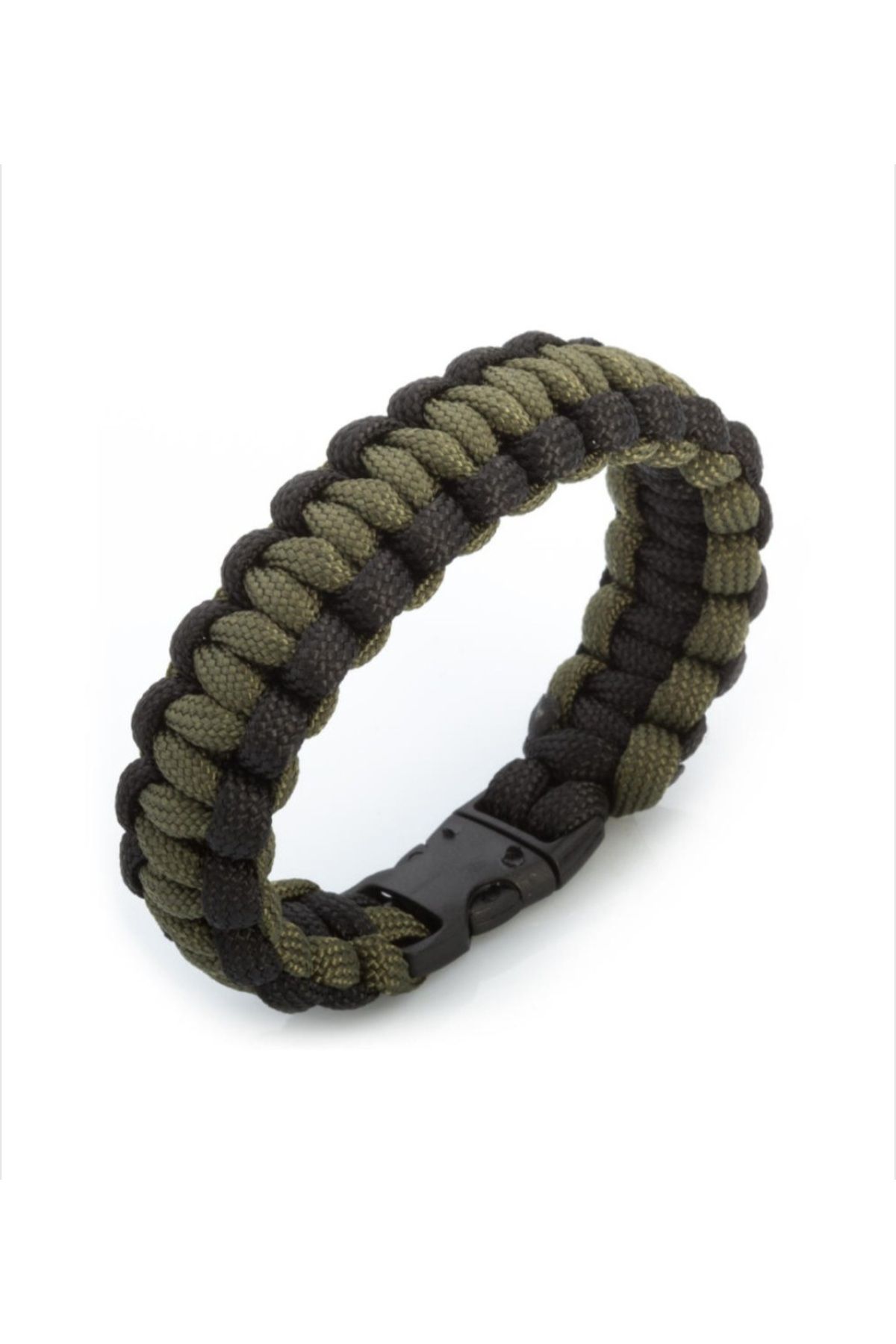 Unishopp İnce Tasarım Siyah Yeşil Outdoor Paracord Bileklik